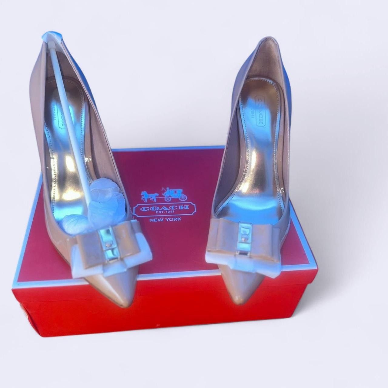 Coach Coach Landrie Patent Heels In Warm Blush New In Box Size US 8.5 / IT 38.5 - 2 Thumbnail