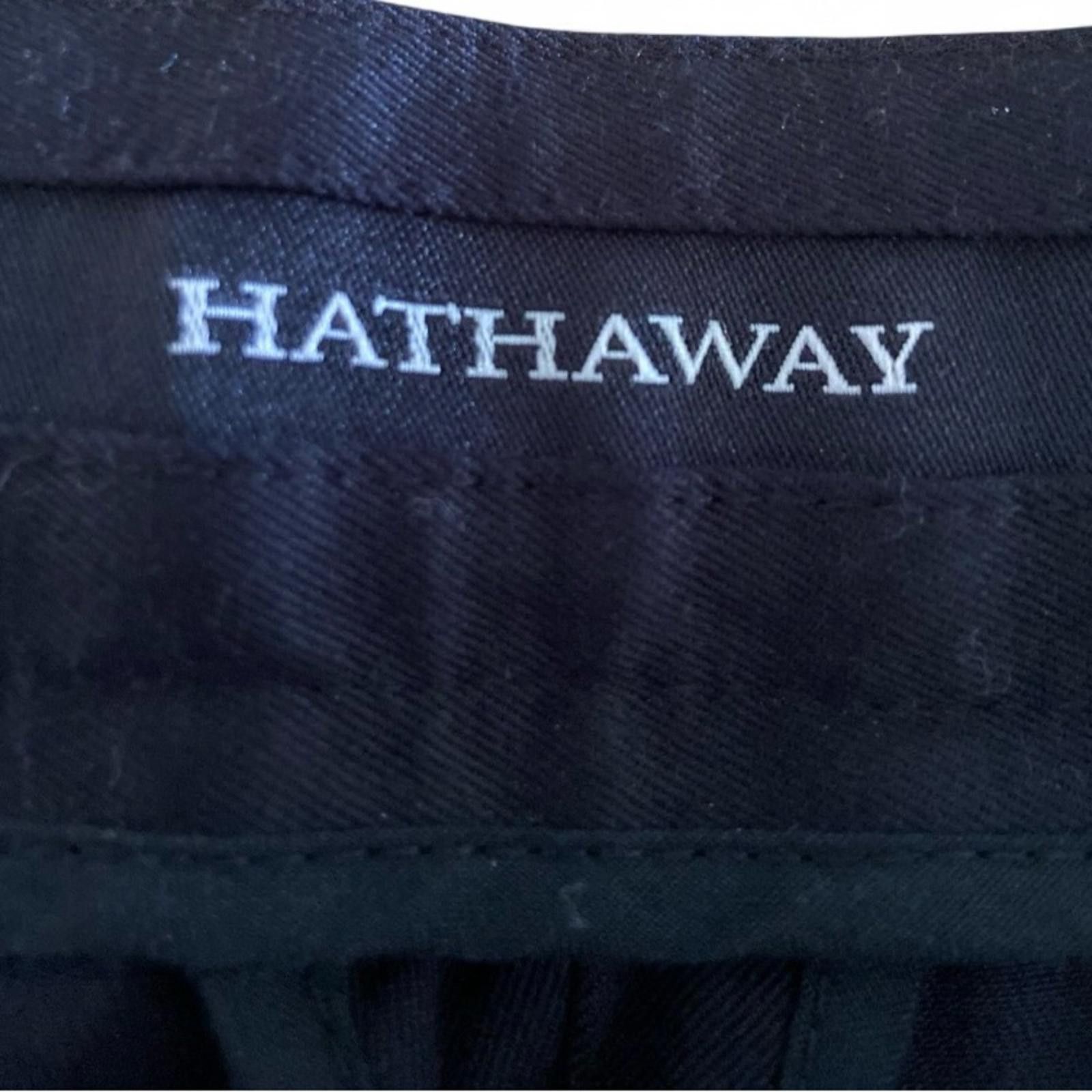 Hathaway Golf Hathaway Mens Black Pleated Trousers Size 38/32 Dress Pants Size 46R - 5 Thumbnail