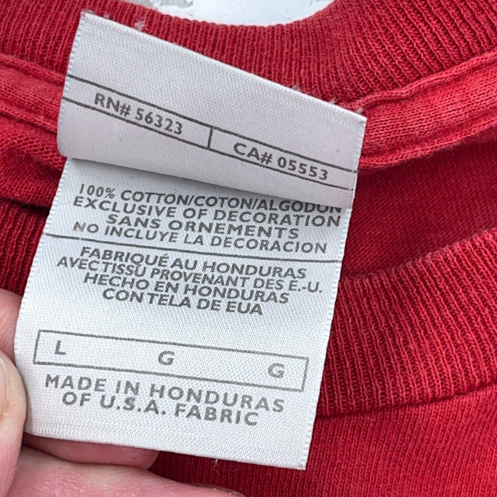 Nike VINTAGE Nike Shirt Men XL Red White Tee 90s Classic Retro Sports Logo Graphic Print Tag Block Logo Nike Size US XL / EU 56 / 4 - 5 Thumbnail