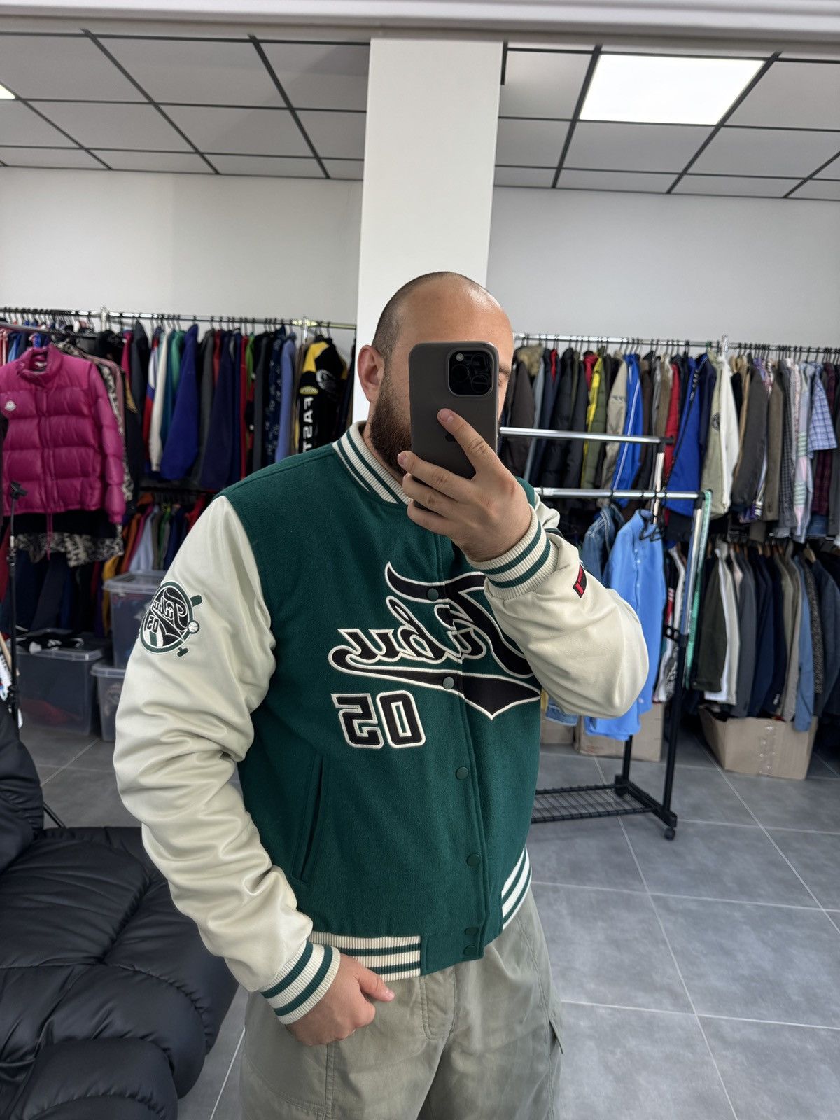 Fubu FUBU 05 Varsity Bomber Jacket Hip Hop Men Size S Oversized Size US S / EU 44-46 / 1 - 2 Thumbnail