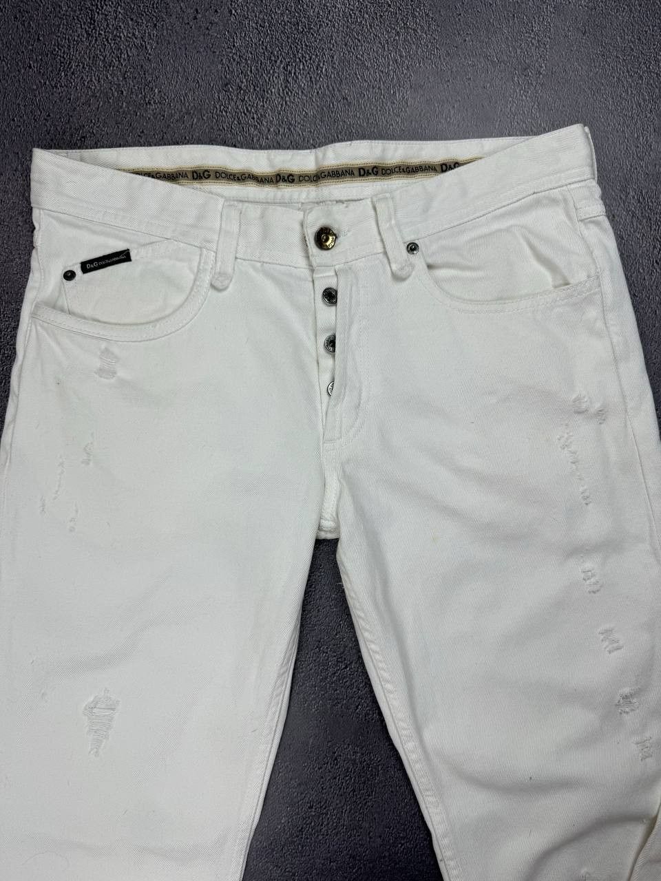 Dolce & Gabbana Vintage Dolce&Gabbana White Jeans Denim Size 34" / US 12 / IT 48 - 16 Thumbnail