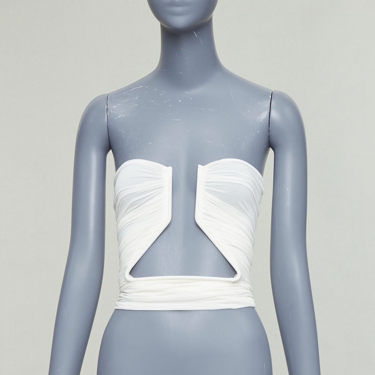 Rick Owens RICK OWENS 2023 Prong milk white tube top IT38 XS Size XS / US 0-2 / IT 36-38 - 1 Thumbnail