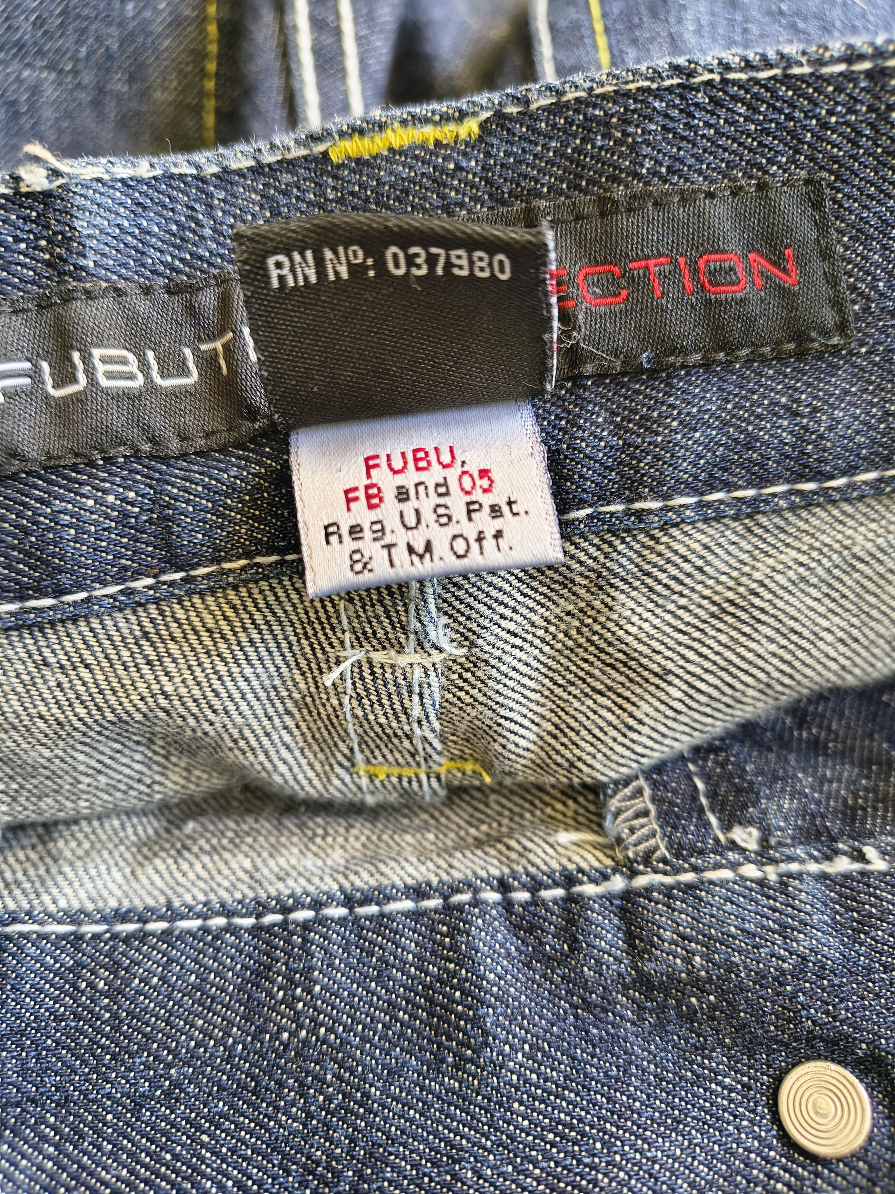Fubu Vintage FUBU The Collection Baggy Jeans Y2K Big Logo W36 Size US 36 / EU 52 - 9 Thumbnail