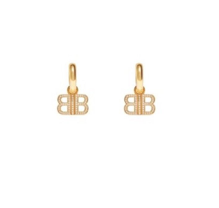 Balenciaga BB 2.0 Hoop Earrings Size ONE SIZE - 1 Preview
