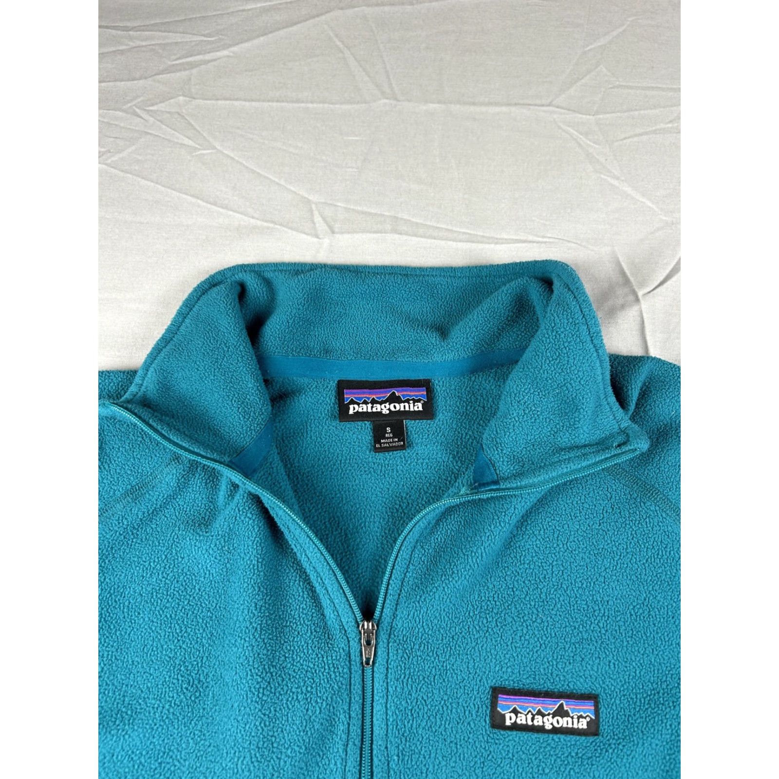 Patagonia Patagonia Womens Small Teal Blue Fleece 1/4 Zip Pullover Lightweight Jacket Size S / US 4 / IT 40 - 4 Thumbnail