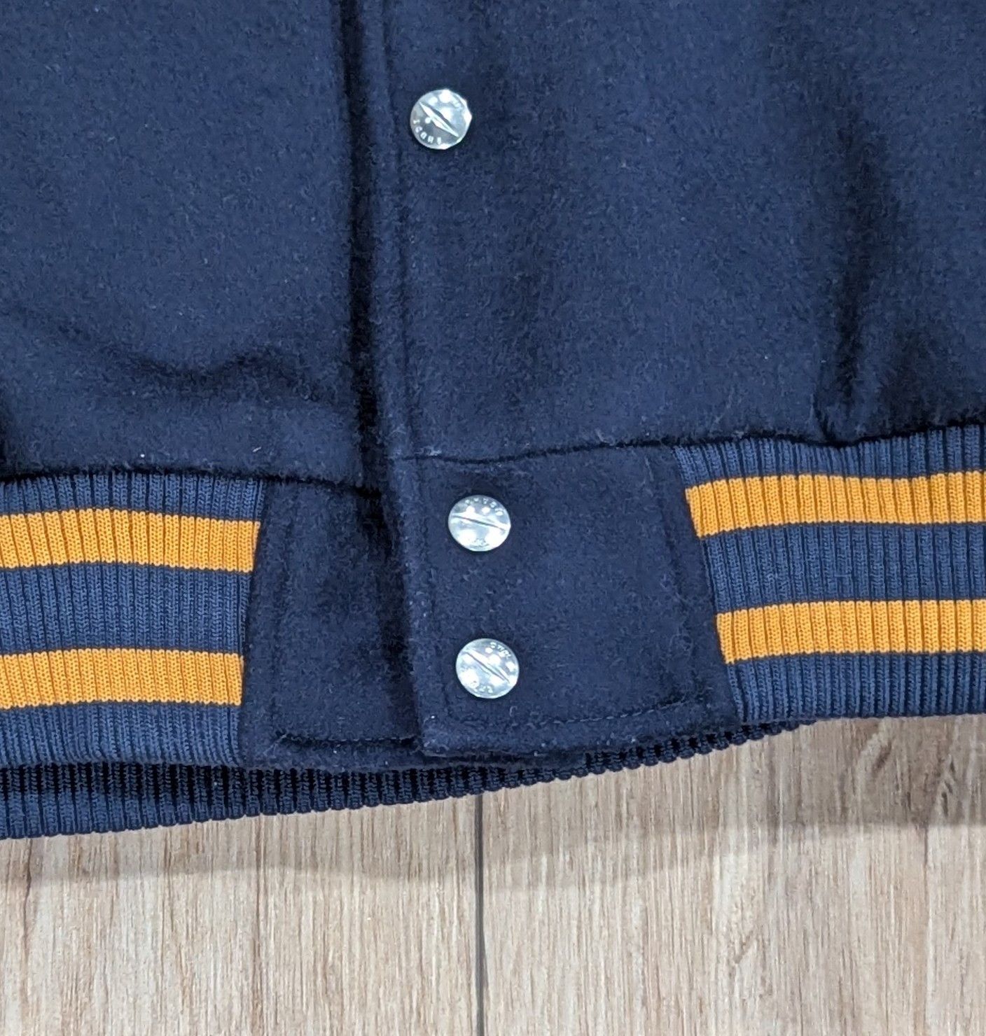 Rhude RHUDE "American Spirit Lightning" Bomber Jacket Navy Largr Size US L / EU 52-54 / 3 - 2 Thumbnail