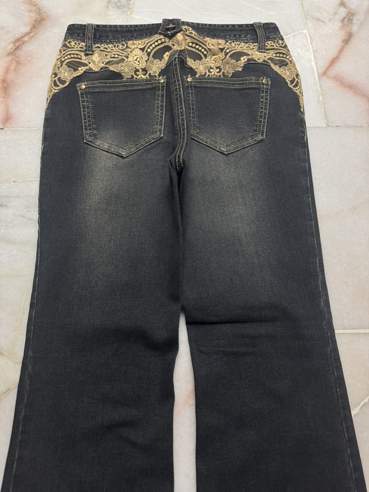 Tornado Mart flared darkwash archive japanese denim Size US 28 / EU 44 - 13 Thumbnail