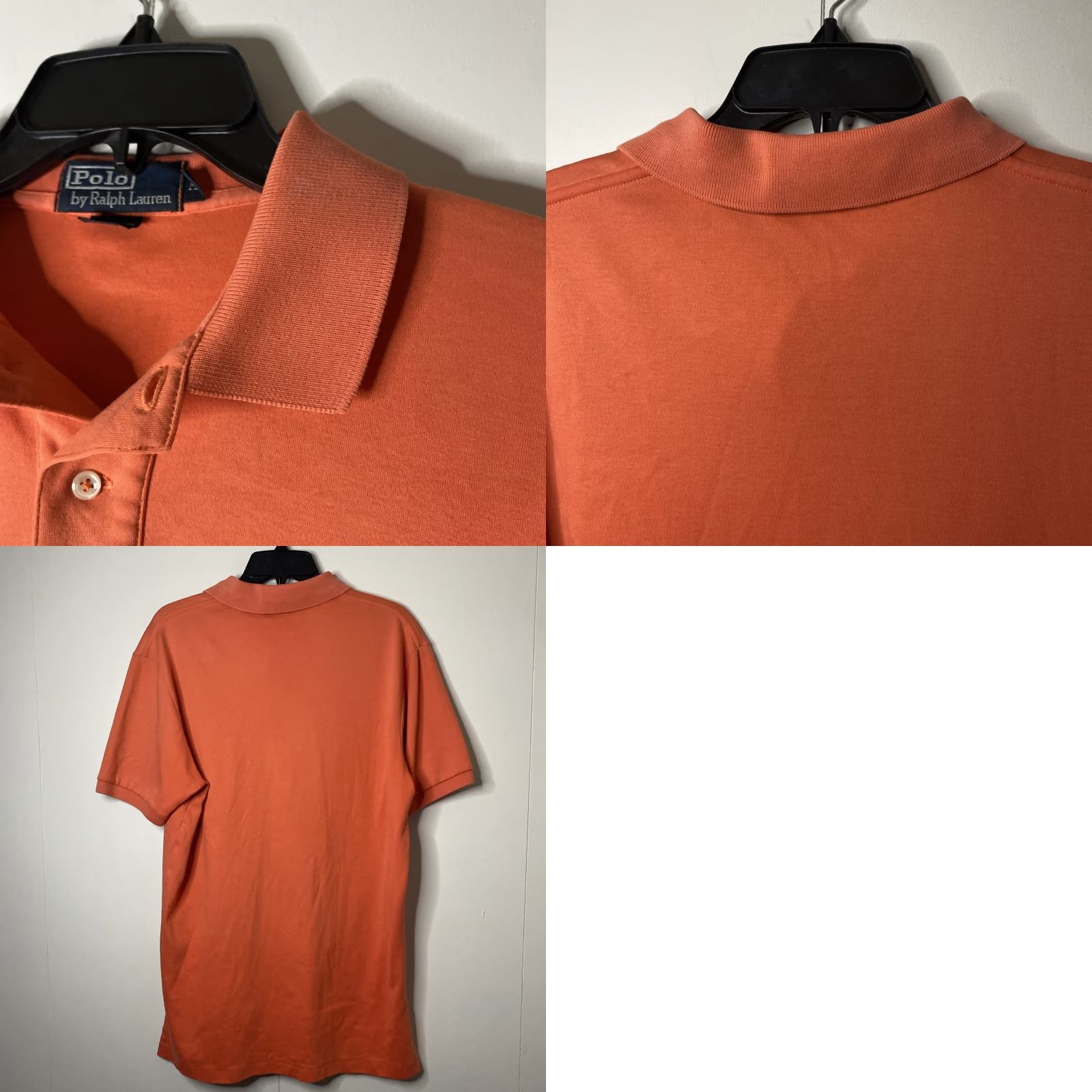 Ralph Lauren Polo By Ralph Lauren Mens Polo Shirt M Orange Light Fade Money 90s Mens Size US M / EU 48-50 / 2 - 8 Thumbnail