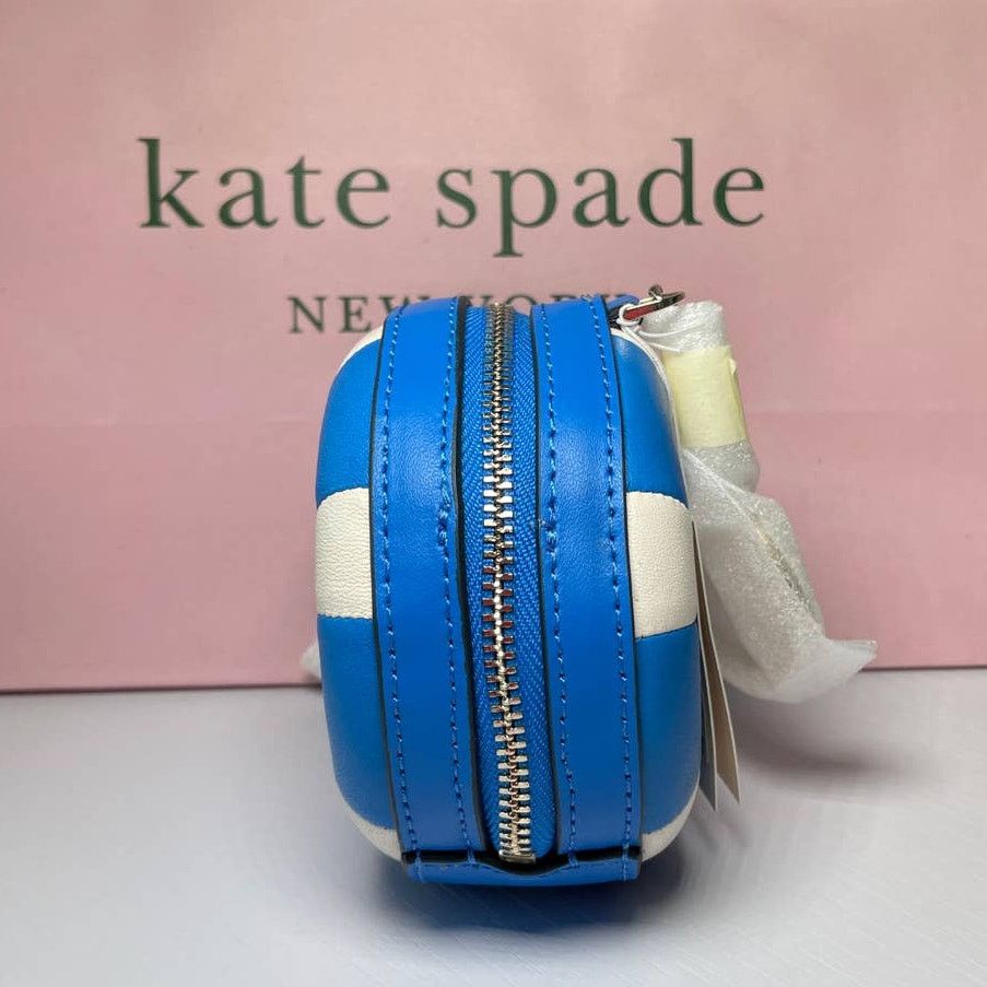 Kate Spade Kate Spade Pool Float Coin Purse Blue White Leather Splash Size ONE SIZE - 2 Thumbnail