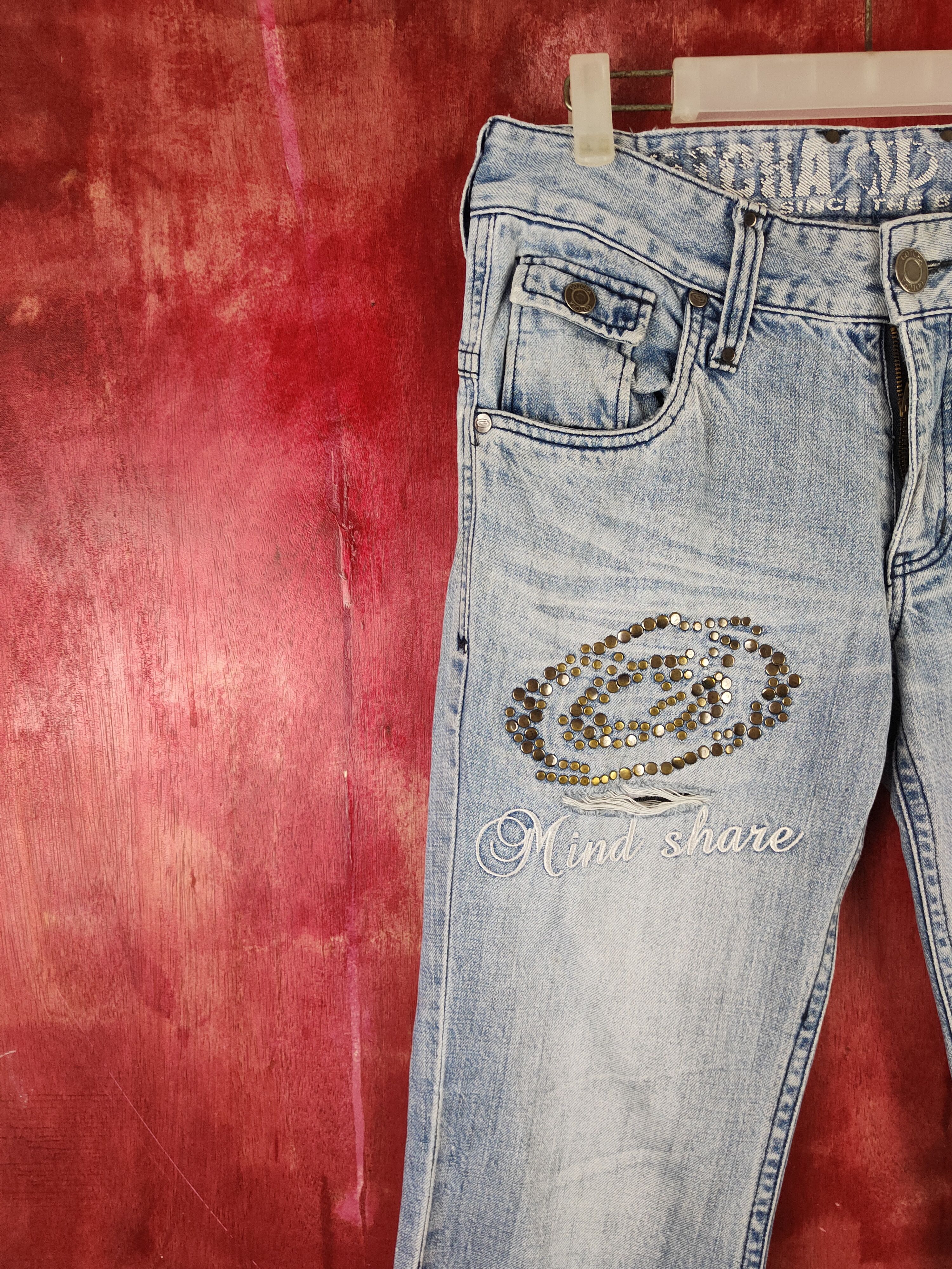 Gotcha Gotcha Blue Distressed Multipocket Denim #S1615 Size 32" / US 10 / IT 46 - 4 Thumbnail