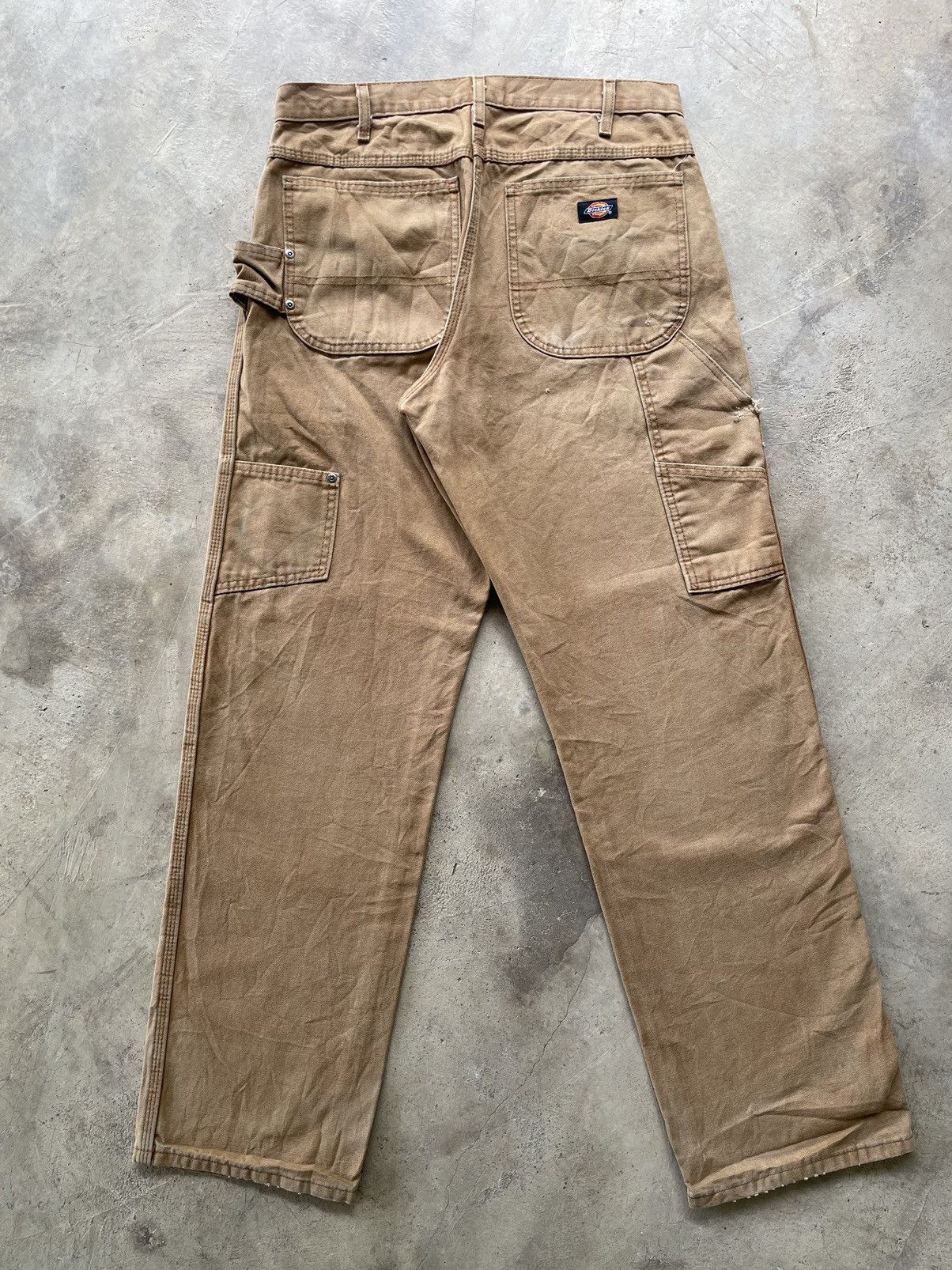 Dickies Vintage 90s Dickies Carpenter Distressed Canvas Straight Size US 33 - 1 Thumbnail