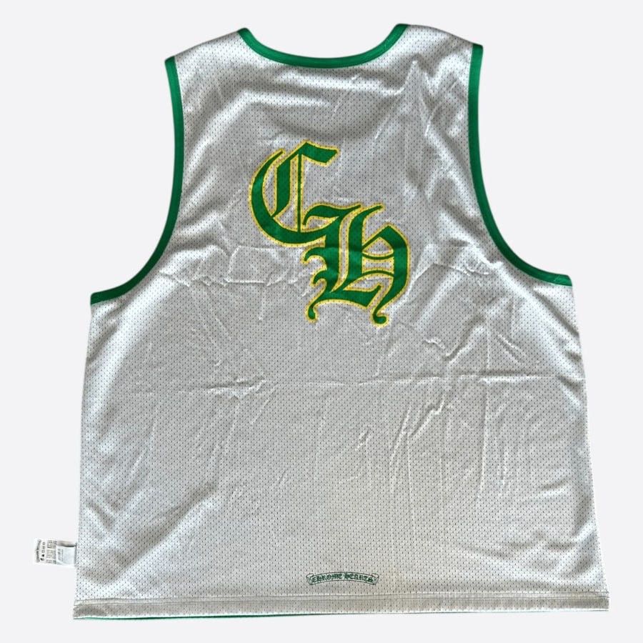 Chrome Hearts CHROME HEARTS GREEN & WHITE LOGO REVERSIBLE MESH JERSEY Size US XXL / EU 58 / 5 - 2 Thumbnail
