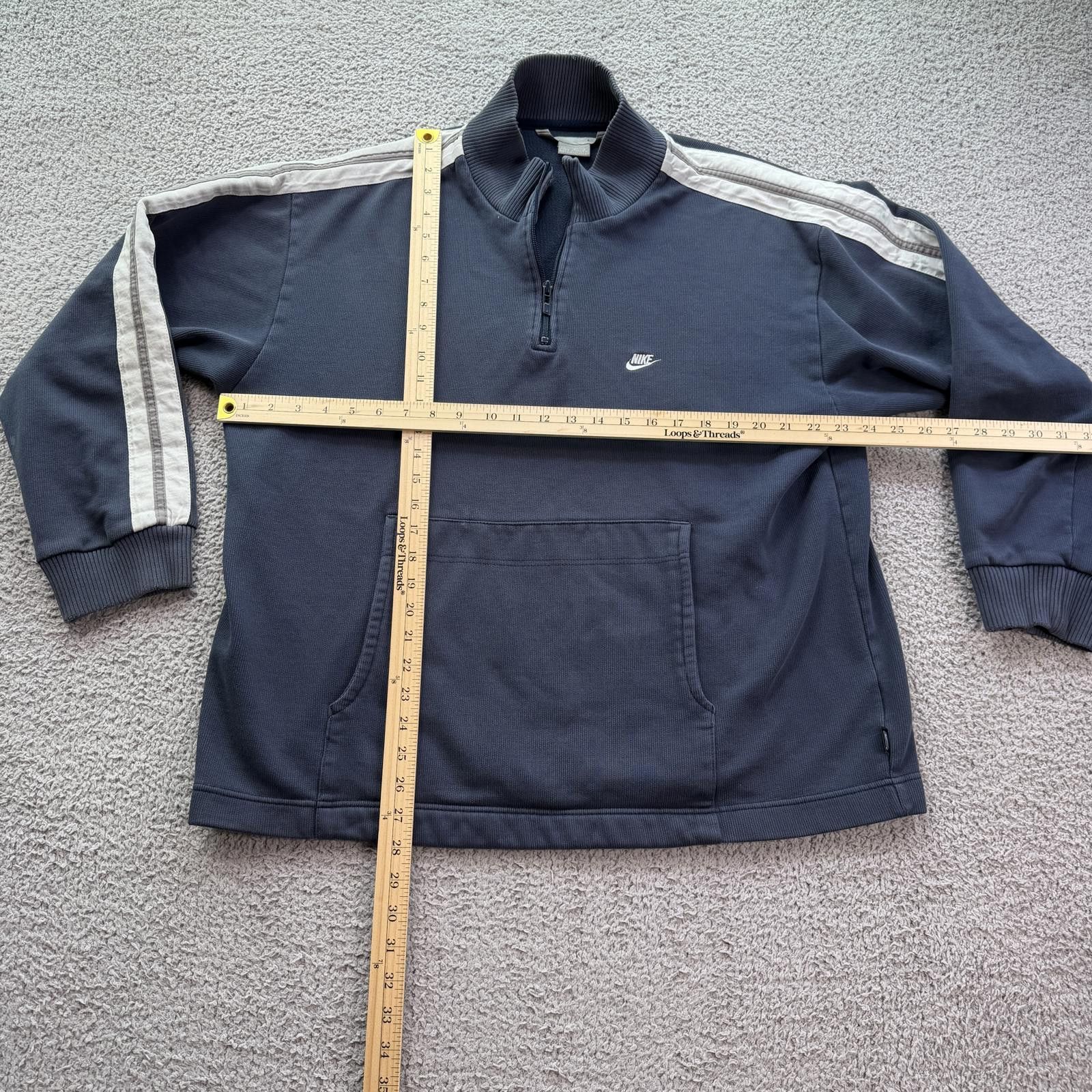 Nike Vintage Y2K Nike Quarter Zip Pullover Sweatshirt Athletic Size US L / EU 52-54 / 3 - 3 Thumbnail