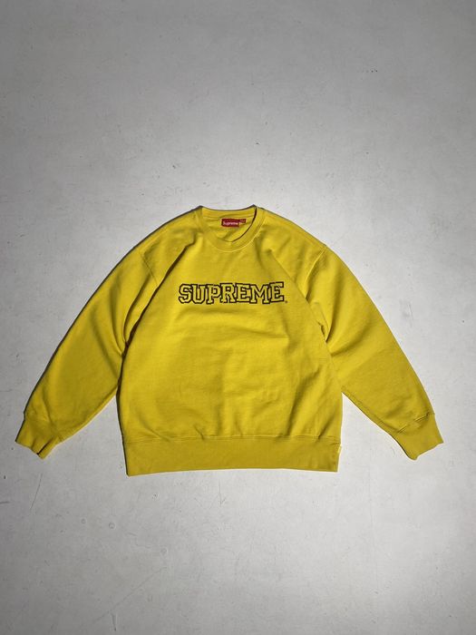 Supreme Supreme sweatshirt yellow Shattered logo Crewneck | Grailed