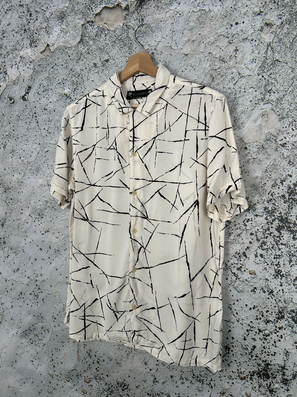 Allsaints Allsaints Hawaiian Shirt Summer Designer Streetwear Hype Size US S / EU 44-46 / 1 - 2 Thumbnail