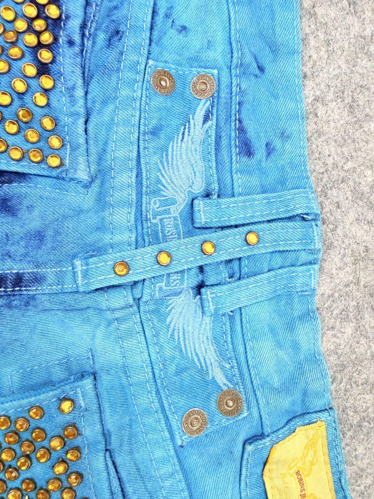 Robins Jeans Rare vintage Robin studded denim Size US 40 / EU 56 - 13 Thumbnail