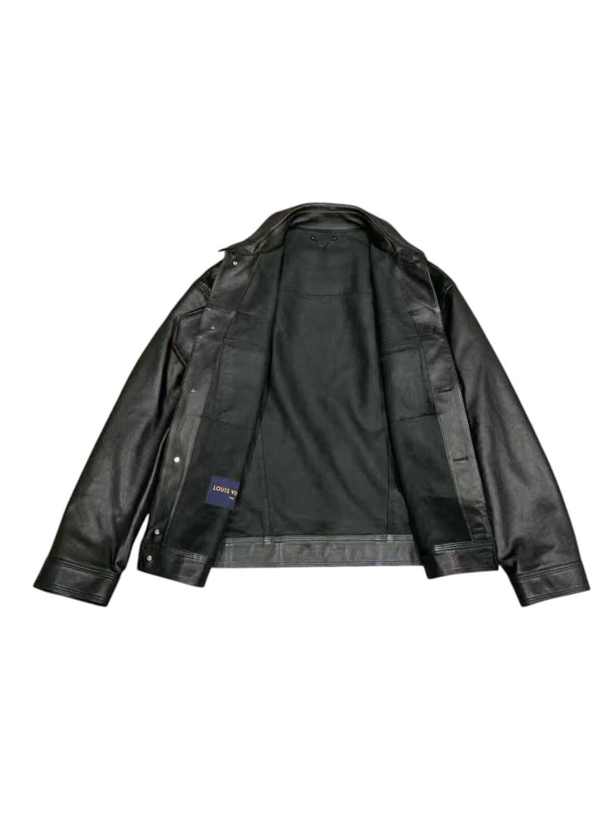 Louis Vuitton Louis Vuitton 48 Paper Clip Chain Leather Jacket Black Size US M / EU 48-50 / 2 - 3 Thumbnail