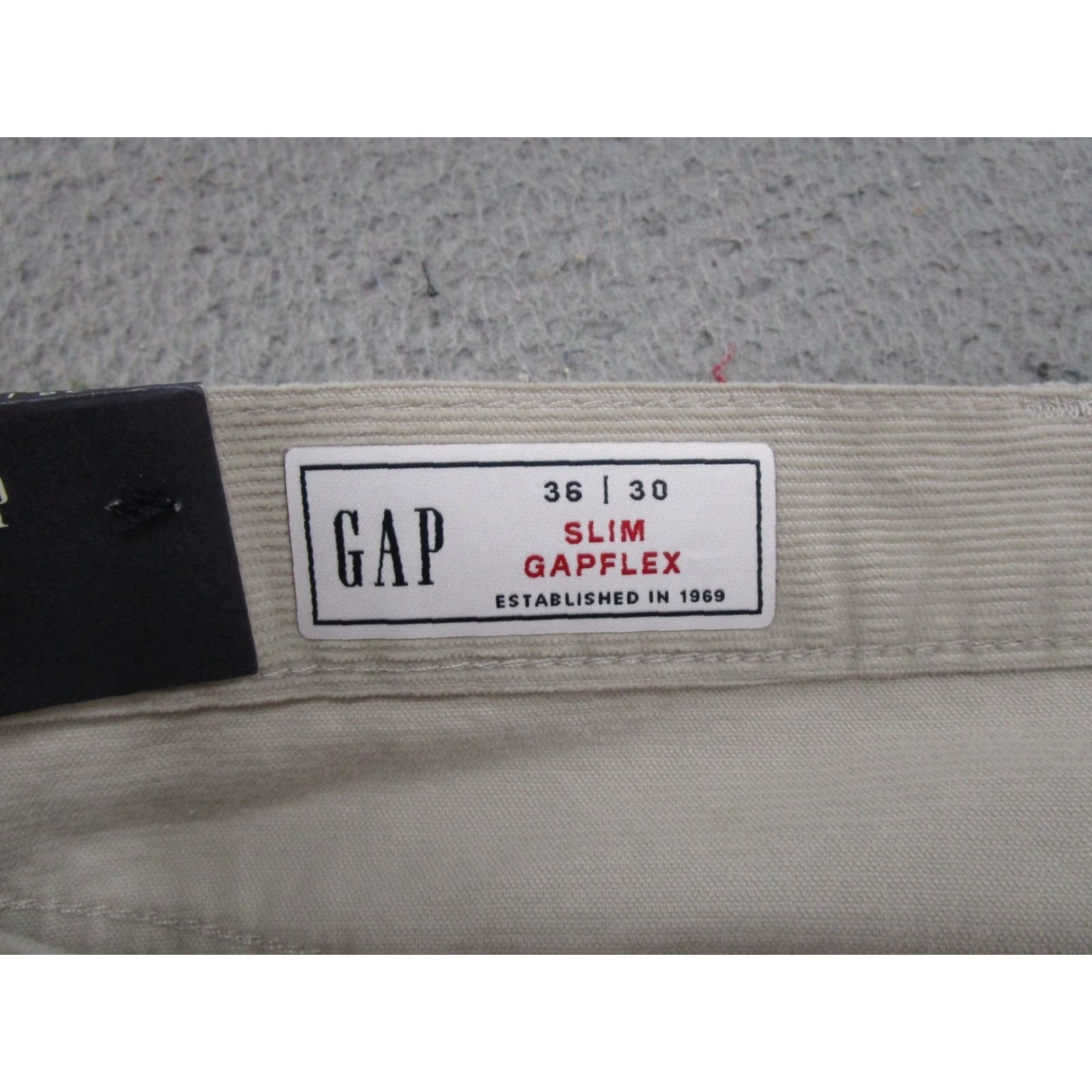 Gap Gap 1969 Mens Pants Corduroy Slim Straight Beige 36x30 Chino New NWT Vintage No N/A Size US 36 / EU 52 - 5 Thumbnail