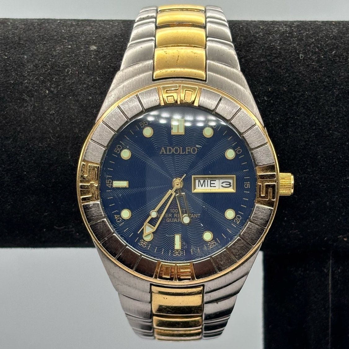 Adolfo Dominguez Silver & Blue Adolfo Men's Watch Size ONE SIZE - 1 Thumbnail