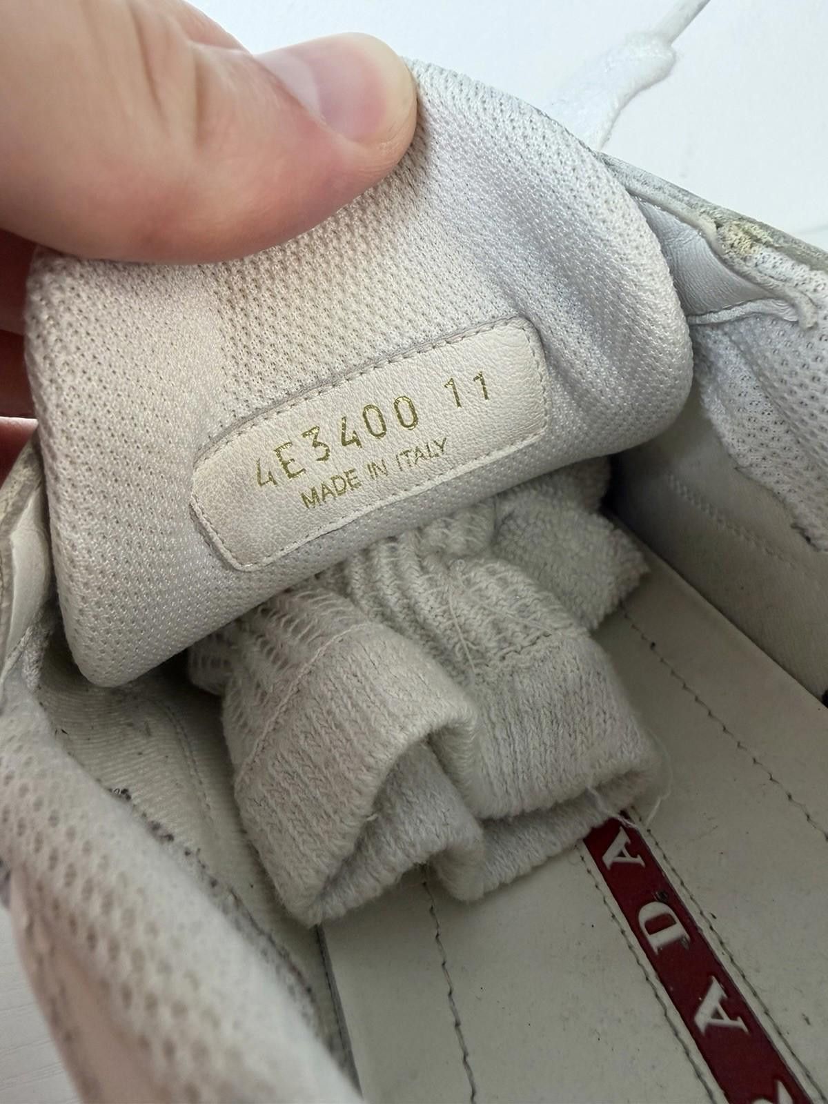 Prada Prada Americas Cup Sneakers White Grey Patent US 11 Italy Size US 11 / EU 44 - 6 Thumbnail
