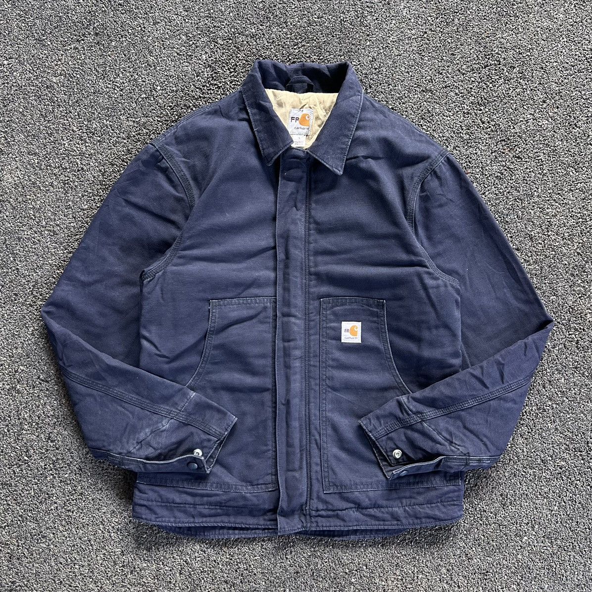 image of Carhartt Fr Navy Blue Arctic Jackets, Men's (Size Small)
