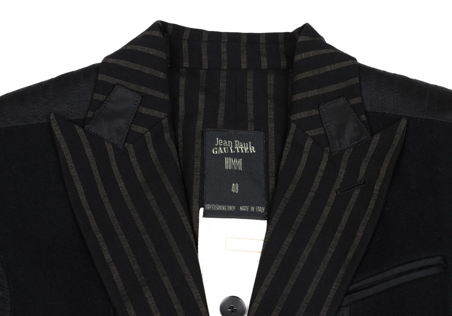 Jean Paul Gaultier Inside-Out Striped Jacket in Black Size 48 Size US M / EU 48-50 / 2 - 3 Thumbnail