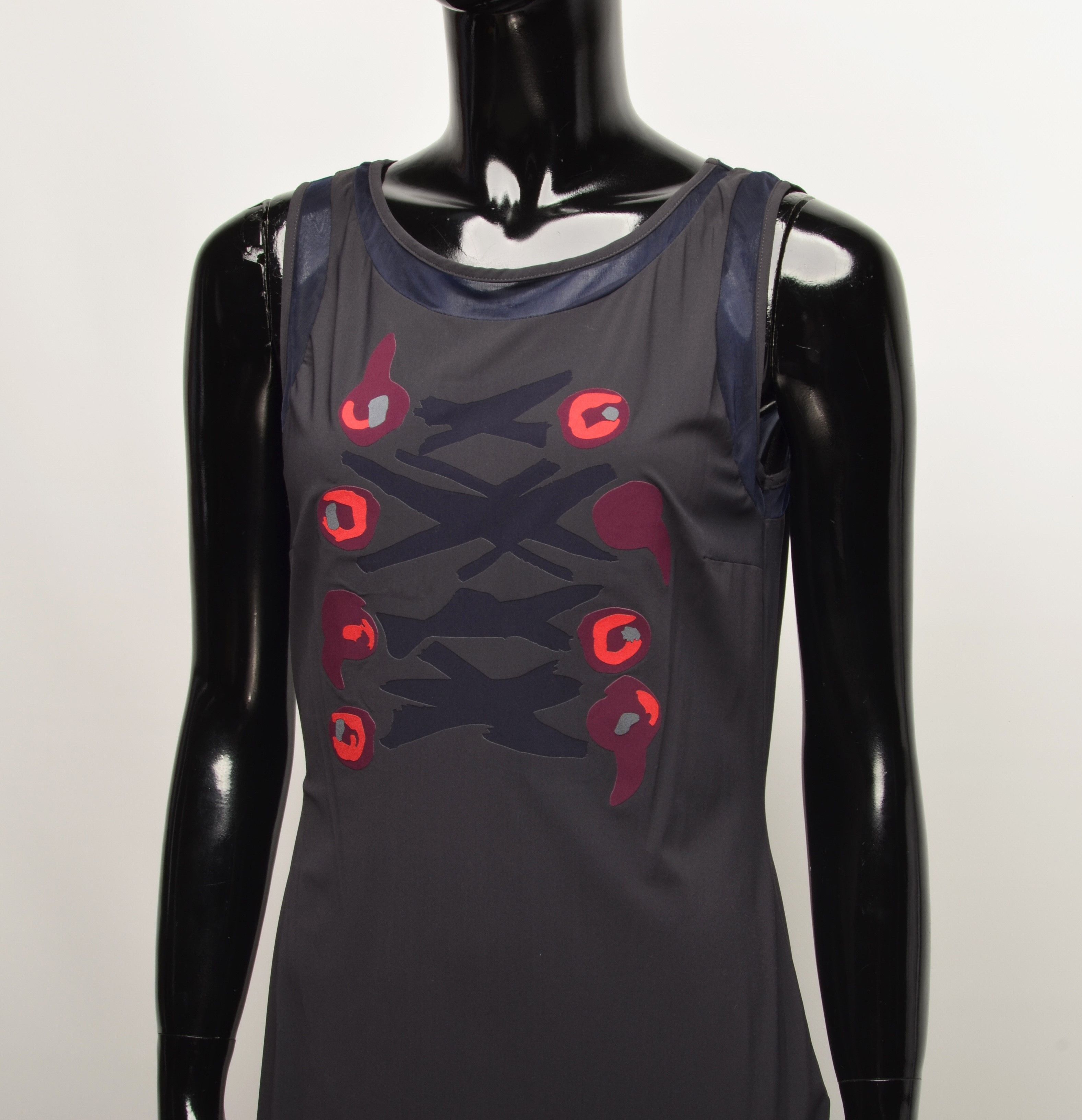 Marithe + Francois Girbaud Vintage Marithe Francois Girbaud Printed Mini Dress Size M / US 6-8 / IT 42-44 - 2 Thumbnail