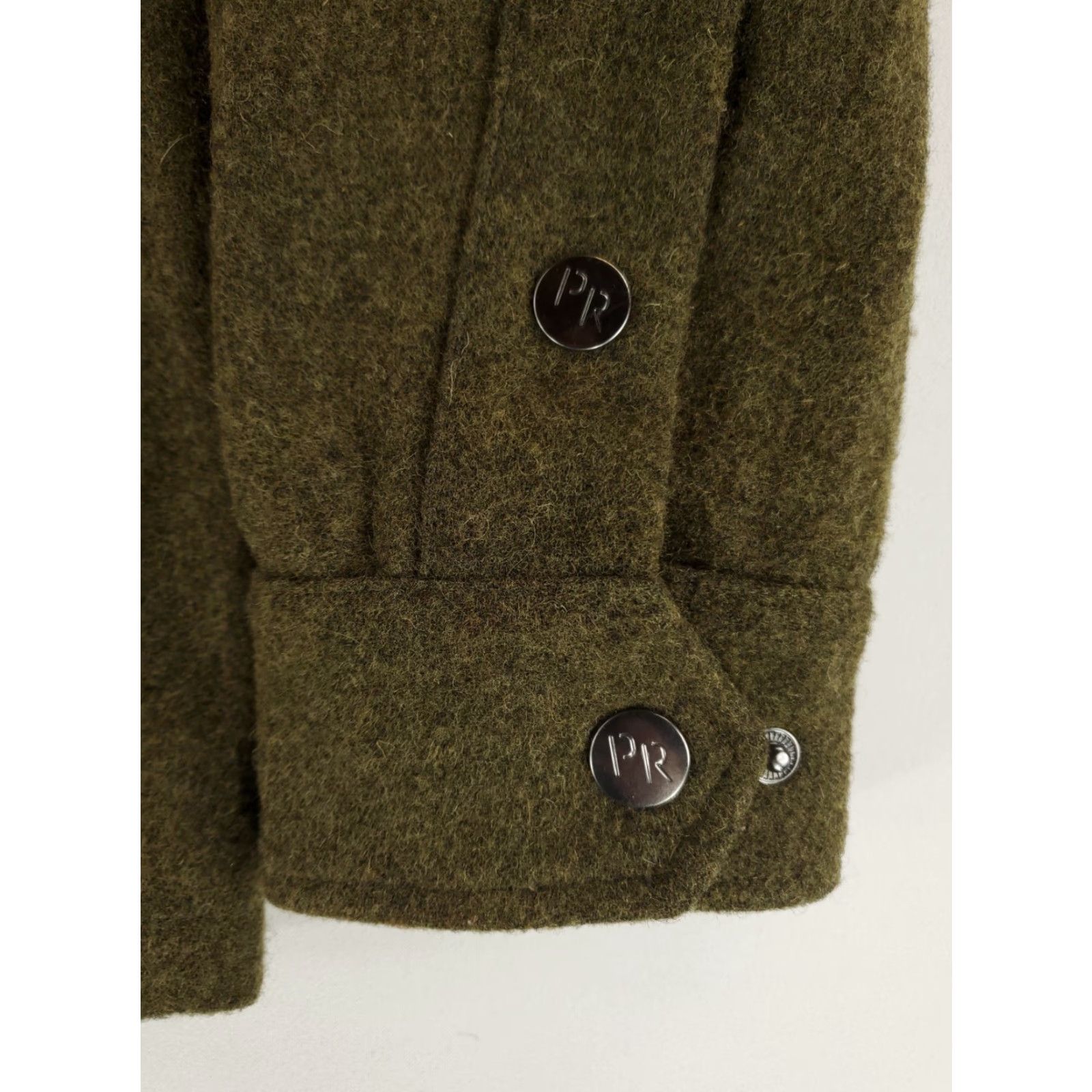 Vintage Powder River Outfitters Panhandle Jacket Full Zip Green Wool Blend Mens M Bomber Jacket Size US M / EU 48-50 / 2 - 3 Thumbnail