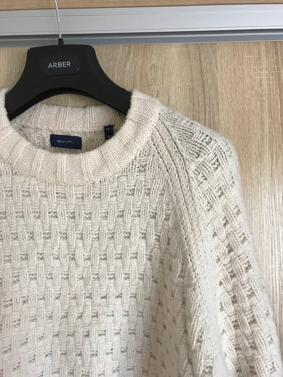 Gant 🔥 GANT Cable Knit Wool Sweater Pullover Vintage Cream Size US XXL / EU 58 / 5 - 7 Thumbnail