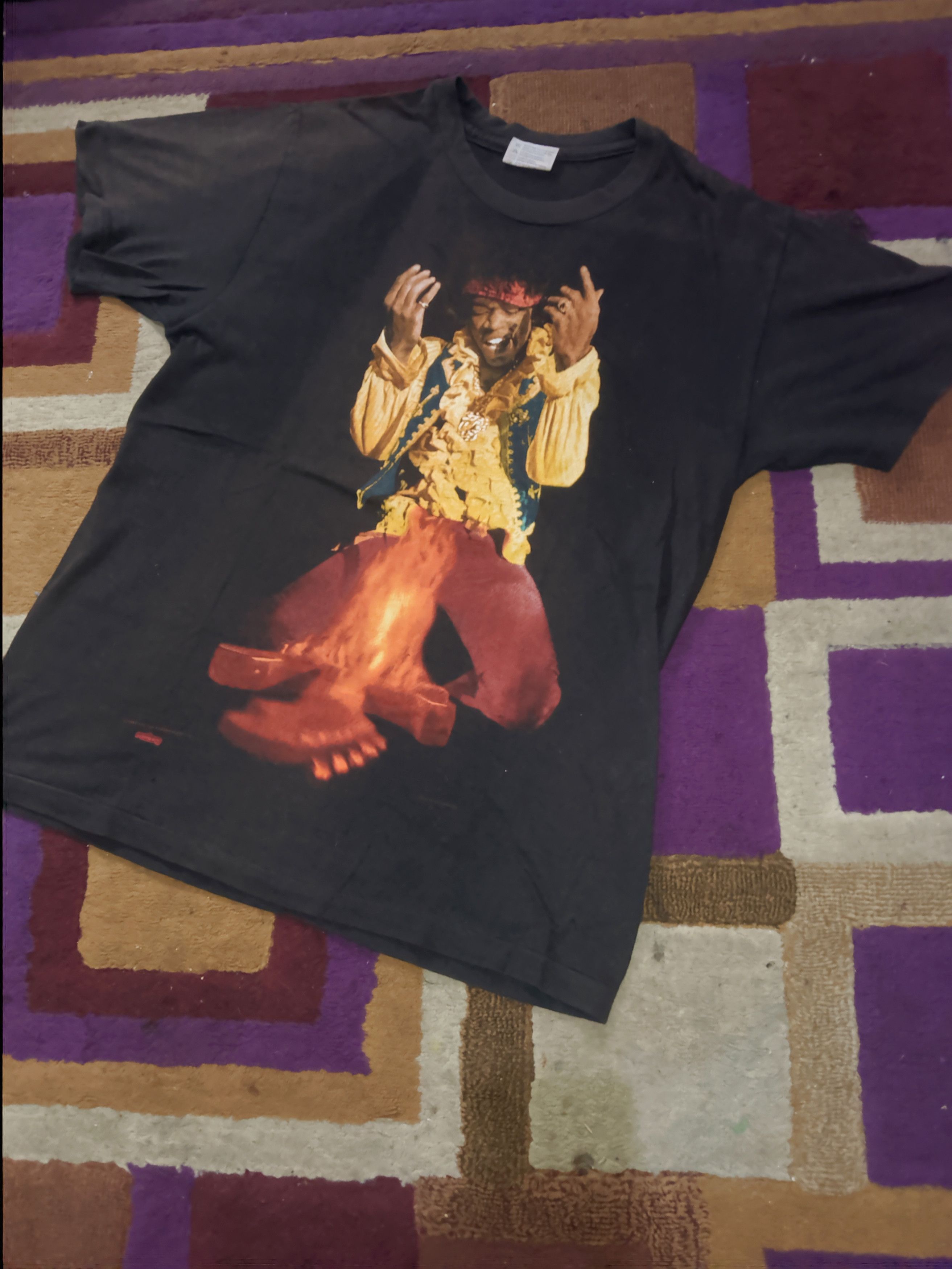 Jimi Hendrix 🌹 Vintage Jimi Hendrix "M" 🌹 Size US M / EU 48-50 / 2 - 2 Thumbnail