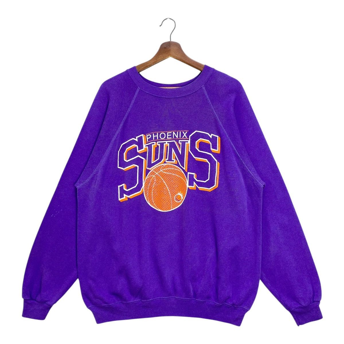 NBA Vintage 80s Phoenix Suns NBA Sweatshirt Purple Size XL Size US XL / EU 56 / 4 - 1 Thumbnail