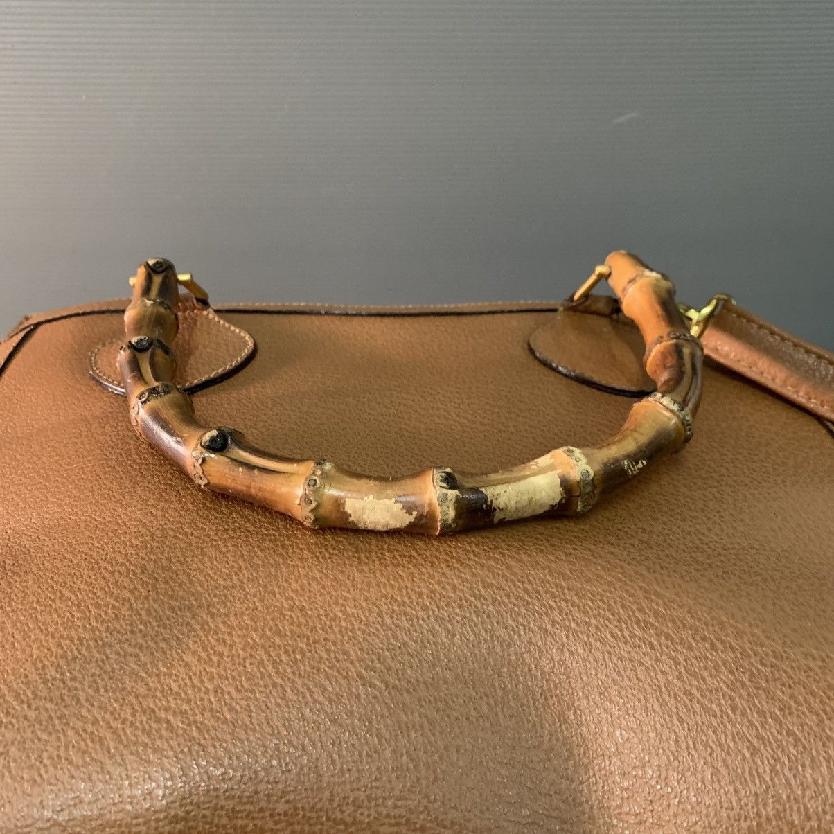 Gucci Gucci Bamboo Leather Vintage Handbag Size ONE SIZE - 7 Thumbnail