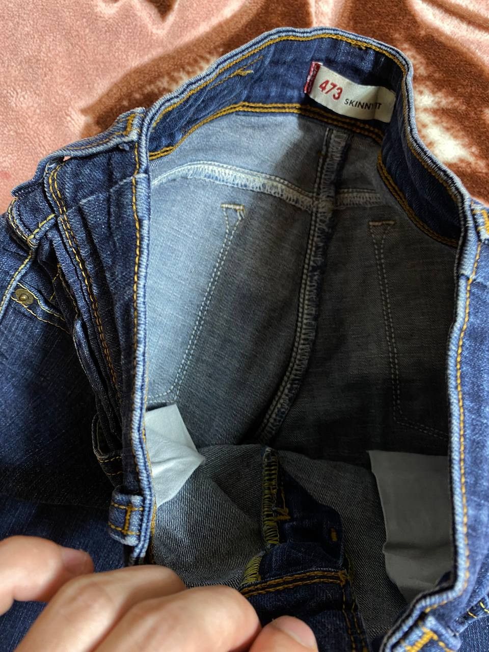 Levi's Levis 473 Dirty Pants Faded Denim Thrashed Y2K Distressed Size US 30 / EU 46 - 16 Thumbnail