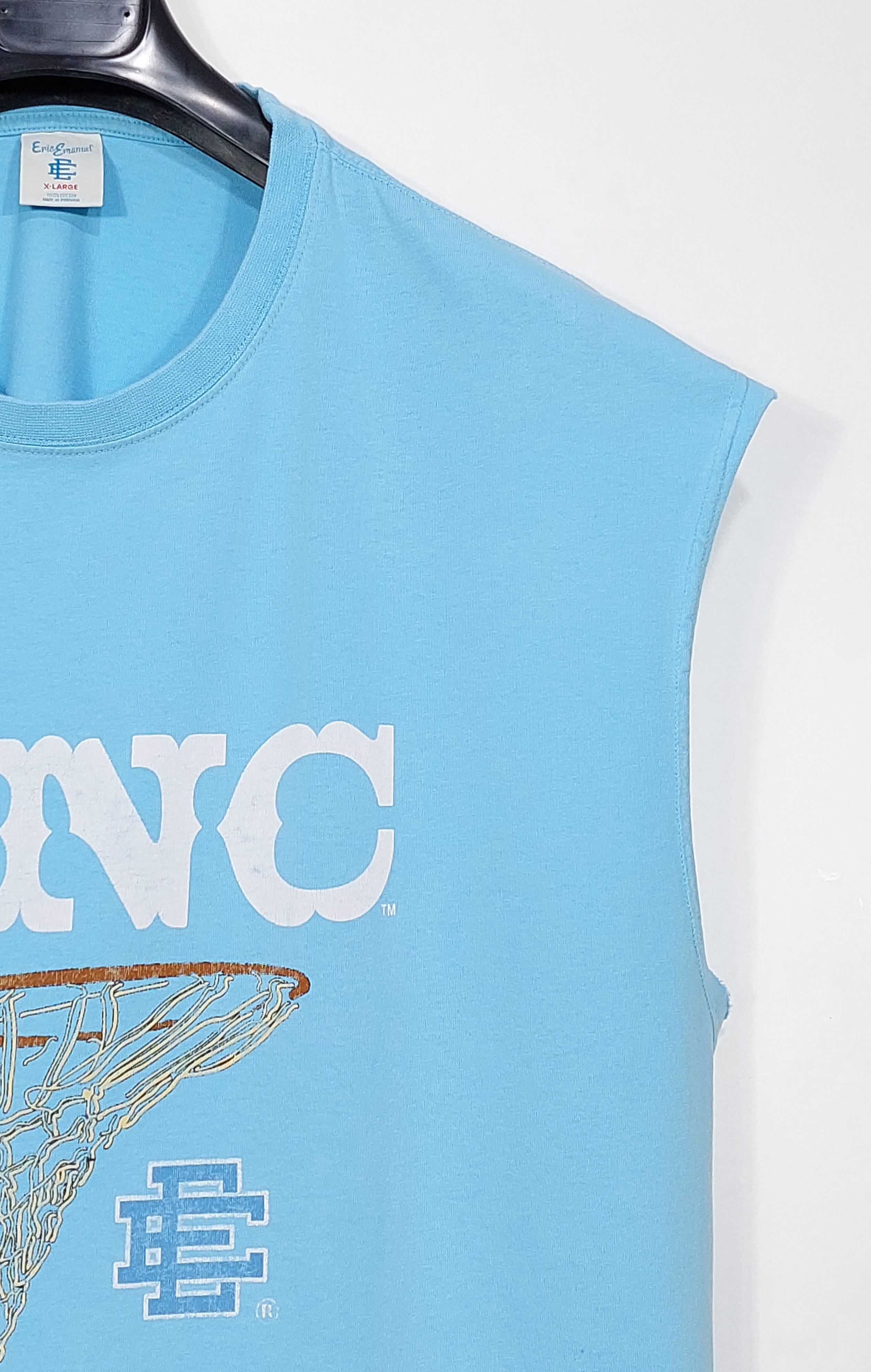 Eric Emanuel EE U of NC cut off tshirt - blue XL Size US XL / EU 56 / 4 - 5 Thumbnail