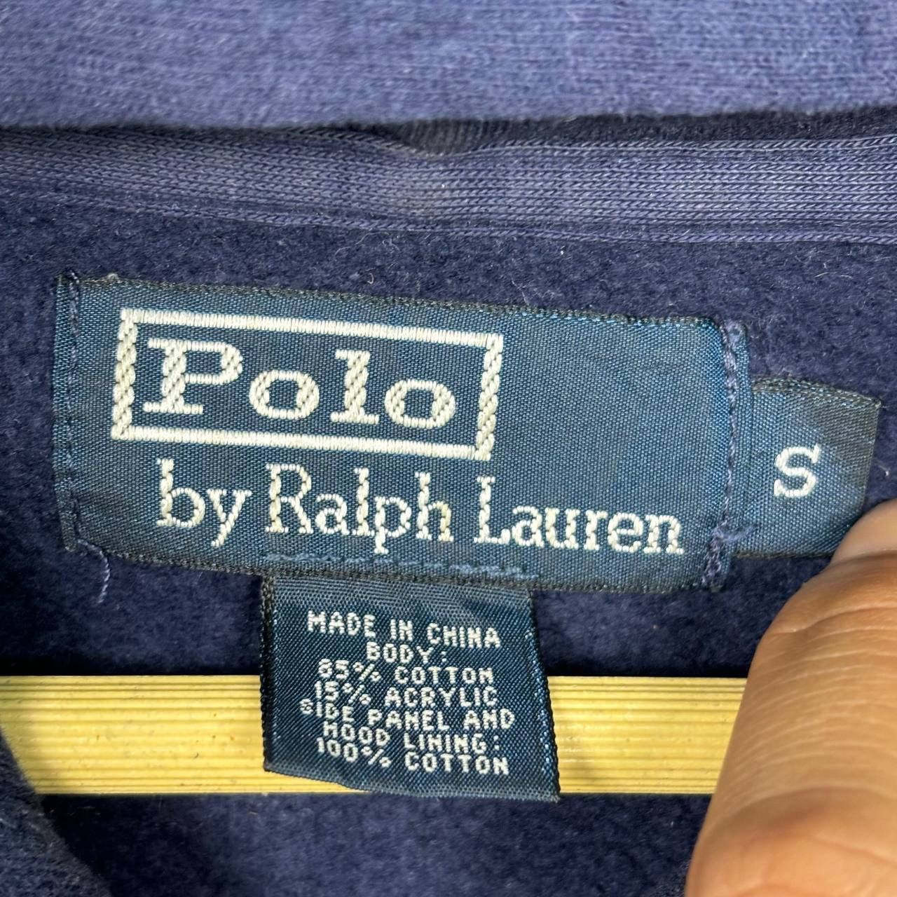 Polo Ralph Lauren Polo Ralph Lauren Navy Full Zip Hoodie Red Pony Small Size US S / EU 44-46 / 1 - 6 Thumbnail