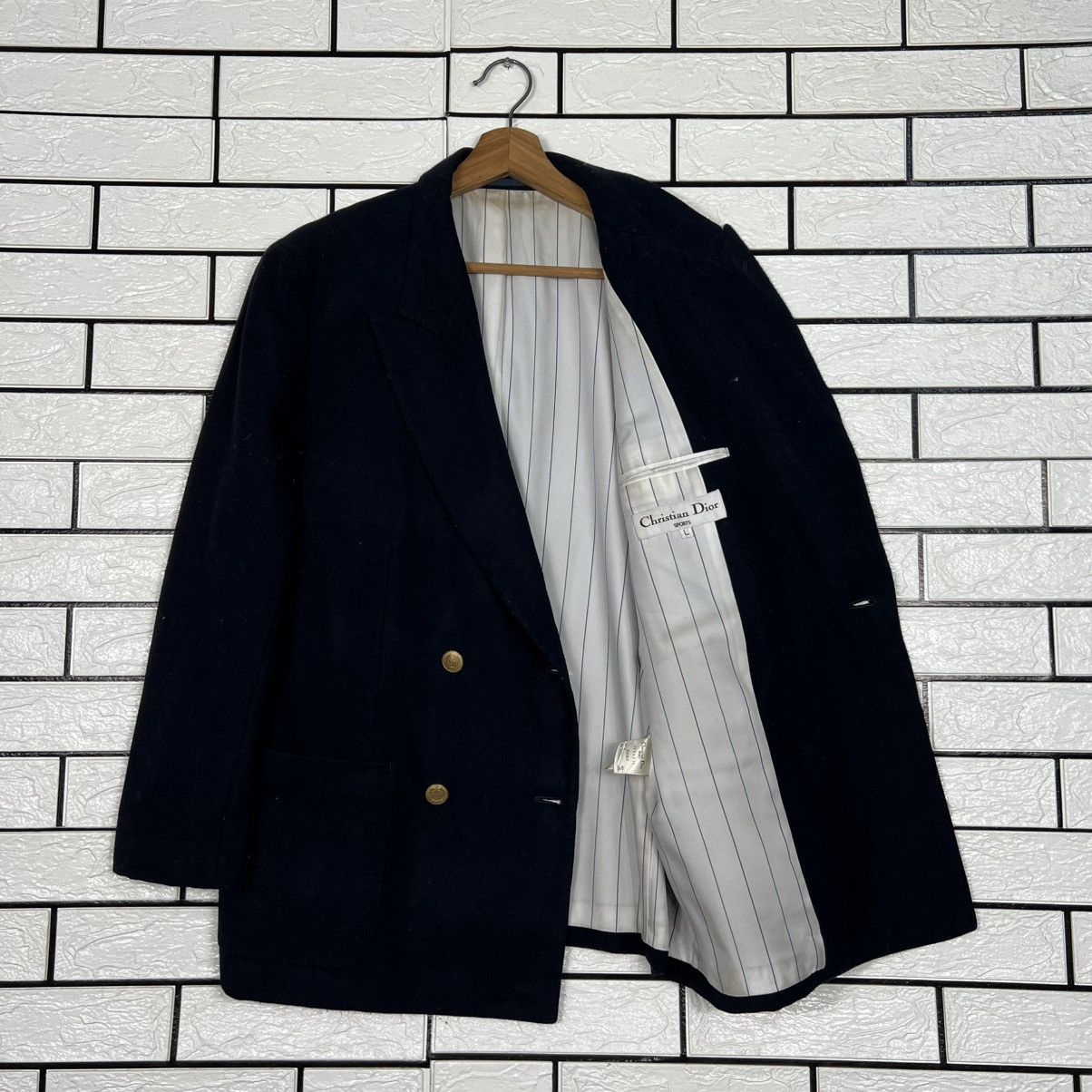 Christian Dior Monsieur CHRISTIAN DIOR SPORTS Double Breasted Wool Coat #4122-C187 Size L / US 10 / IT 46 - 8 Thumbnail