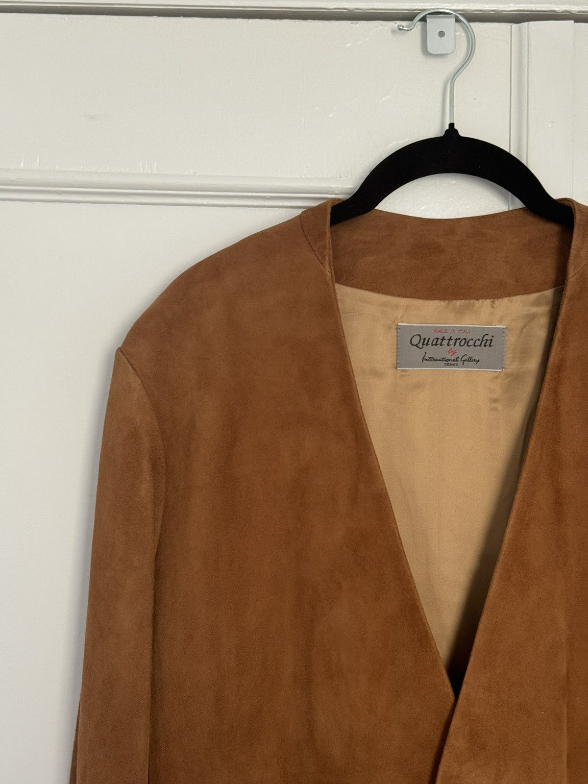 Beams Japan Beams Made in Italy Collarless Suede Jacket 42 XS NWT Size US XS / EU 42 / 0 - 3 Thumbnail