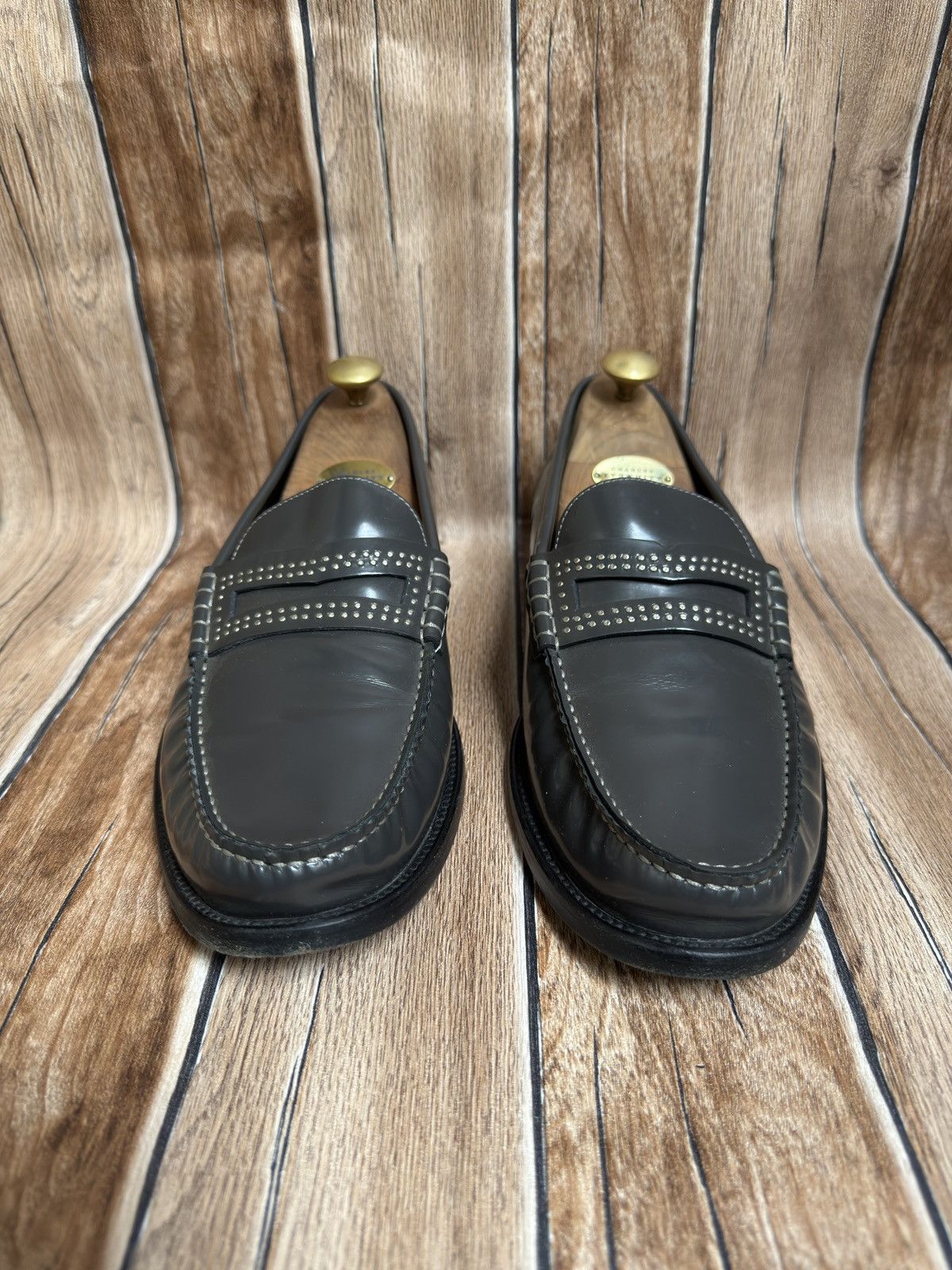 Saint Laurent Paris 🔥🔋fw13 studded Germain penny loafers Size US 10 / EU 43 - 4 Thumbnail