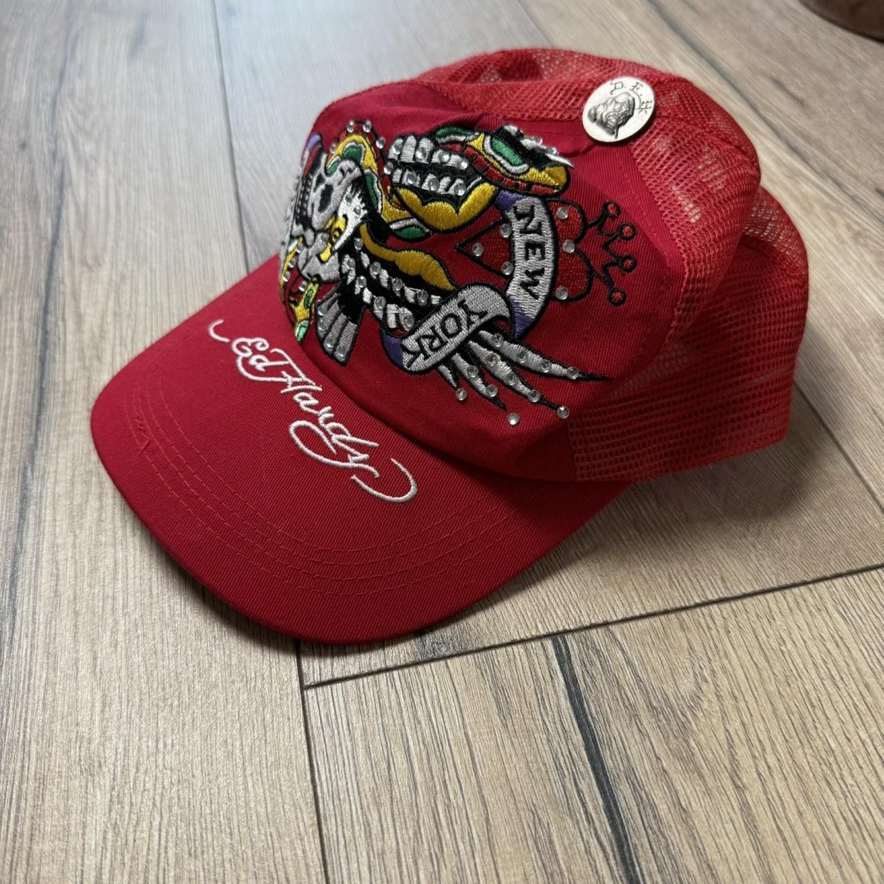 Ed Hardy Ed Hardy Trucker Hat Vintage Tatoo 2000s Size ONE SIZE - 5 Thumbnail