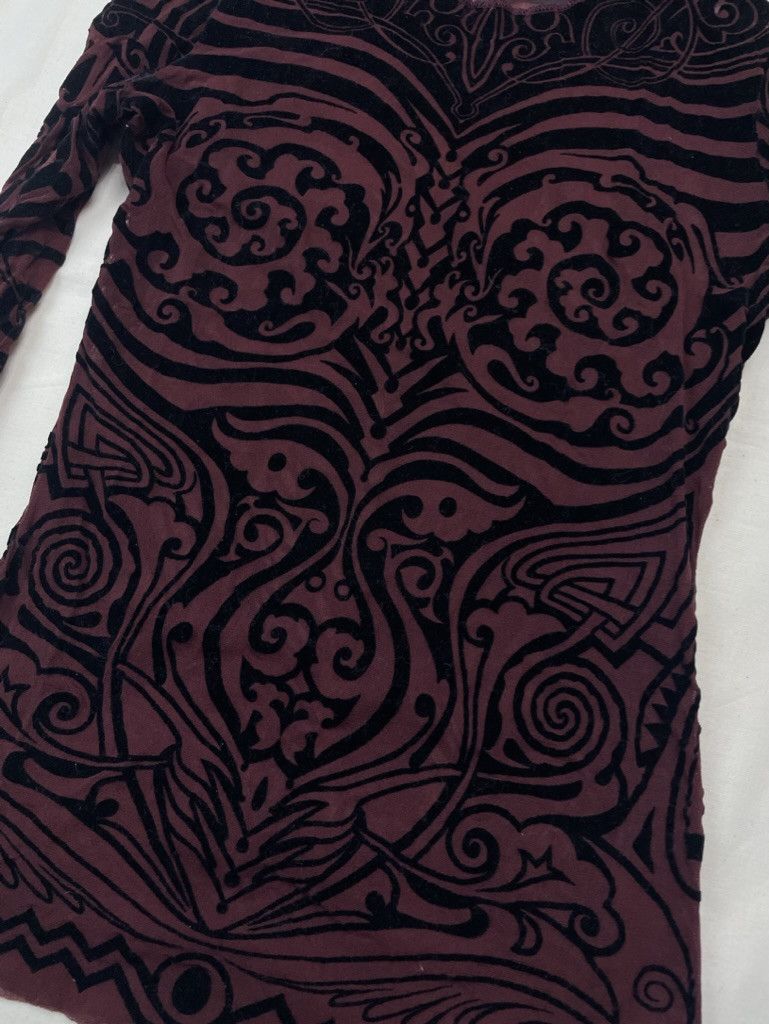 Jean Paul Gaultier SS1996 Jean Paul Gaultier Tribal Tattoo Skeleton Mesh Top Size US M / EU 48-50 / 2 - 6 Thumbnail
