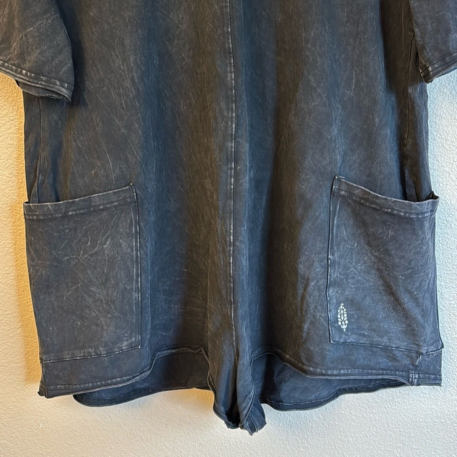 Free People FREE PEOPLE Movement HOT SHOT TEE ROMPER Shorts Washed Black Size 27" / US 4 / IT 40 - 6 Thumbnail