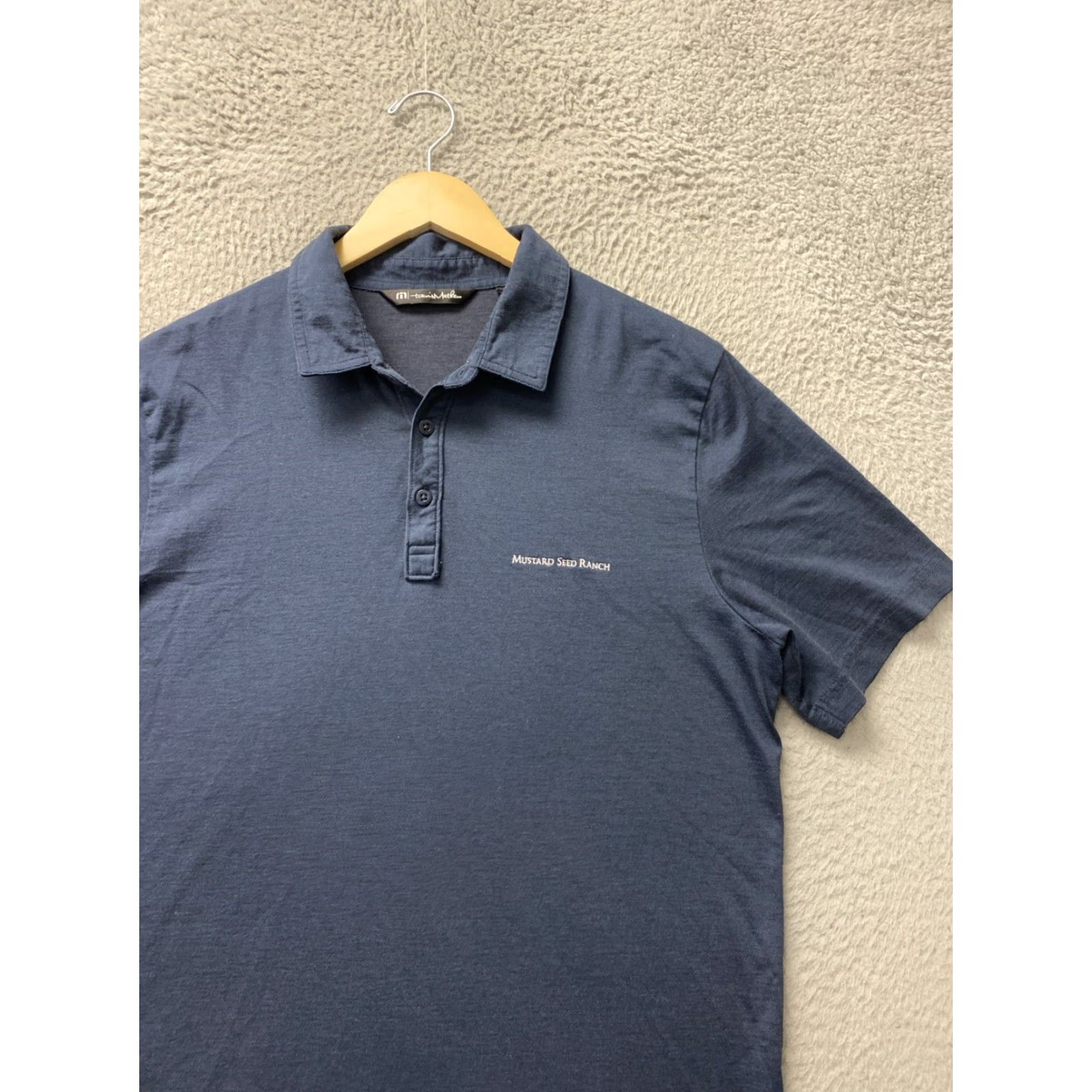 TravisMathew VINTAGE Travis Mathew Polo Shirt Men Large Slim Dark Indigo Golf Performance Size US L / EU 52-54 / 3 - 2 Thumbnail