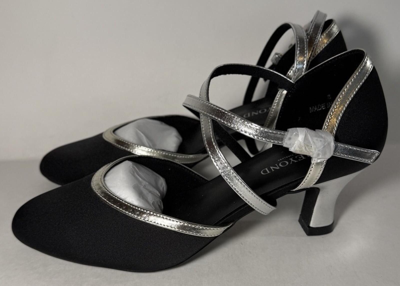 Other BABEYOND Women's Closed Toe Strappy Latin Dance Shoes Black Size ONE SIZE - 1 Thumbnail