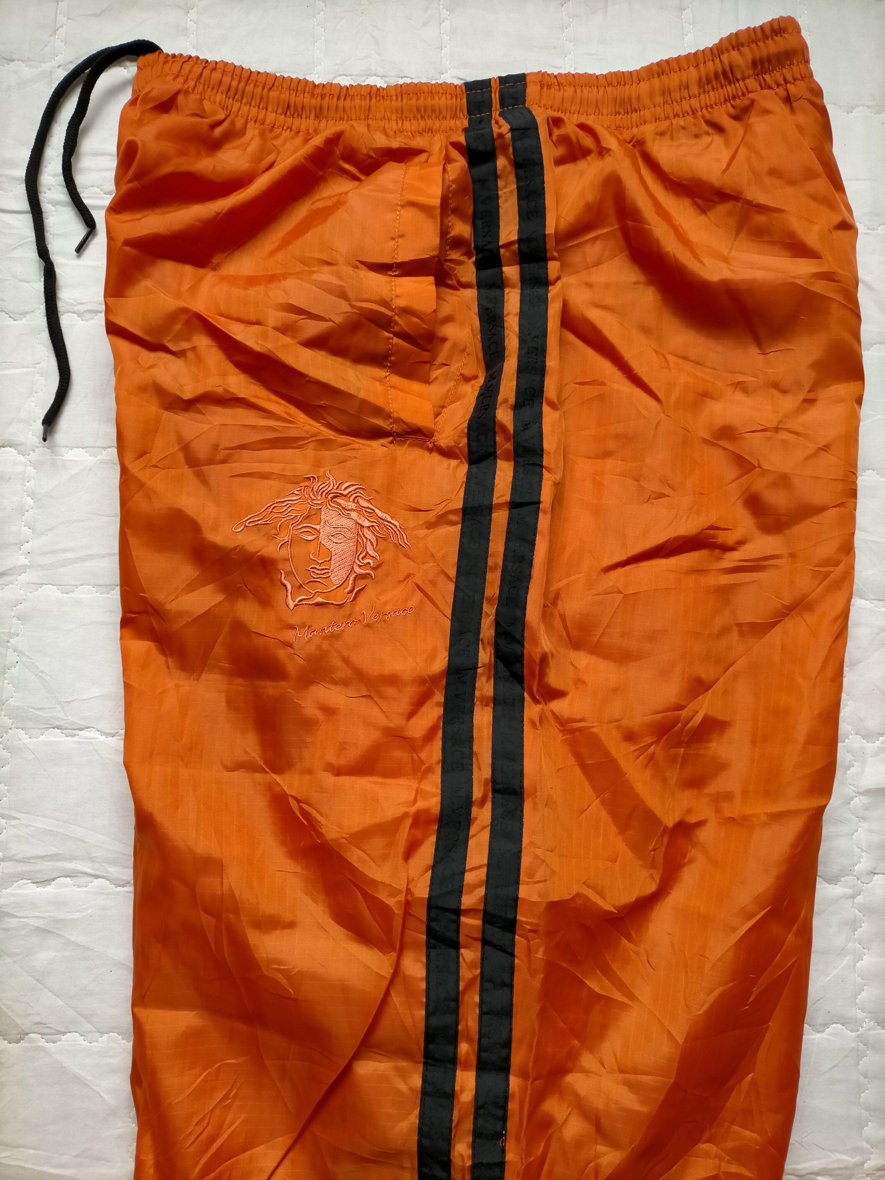 Versace Versace Side Tape Embroidered Nylon track Pants Size US 34 / EU 50 - 4 Thumbnail
