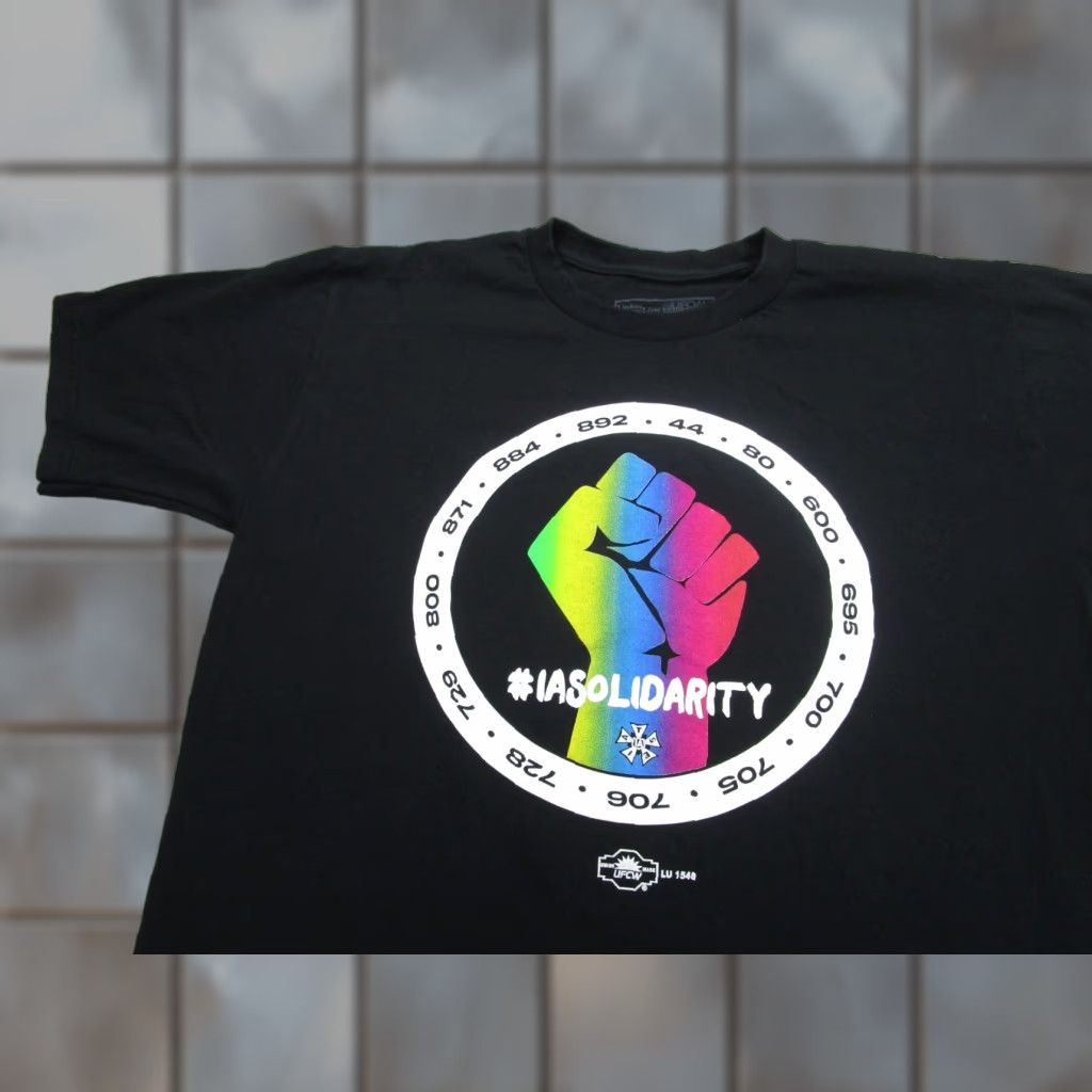 Vintage IATSE IASolidarity Shirt Mens Large Black Union Made USA Graphic Crewneck Size US L / EU 52-54 / 3 - 1 Thumbnail