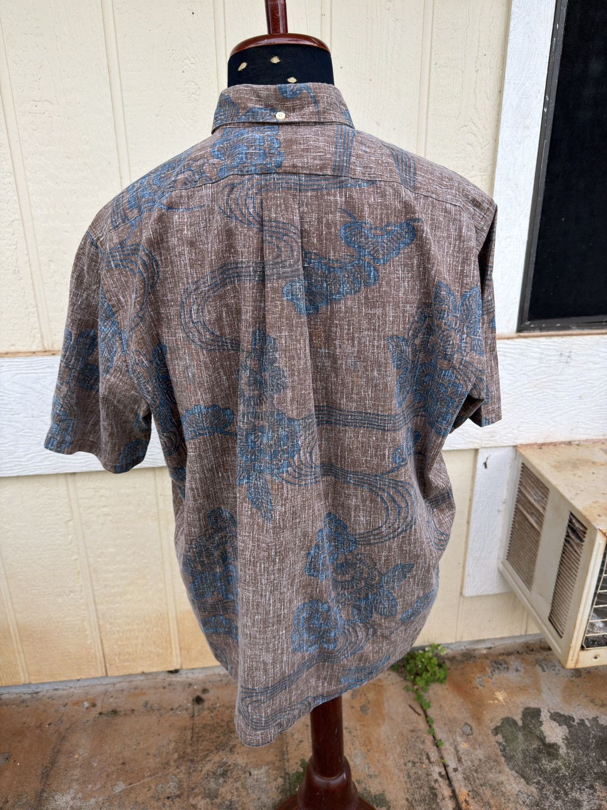 Reyn Spooner PreOwned Reyn Spooner Classic Brown/Blue Hawaiian Men's XL Size US XL / EU 56 / 4 - 2 Thumbnail