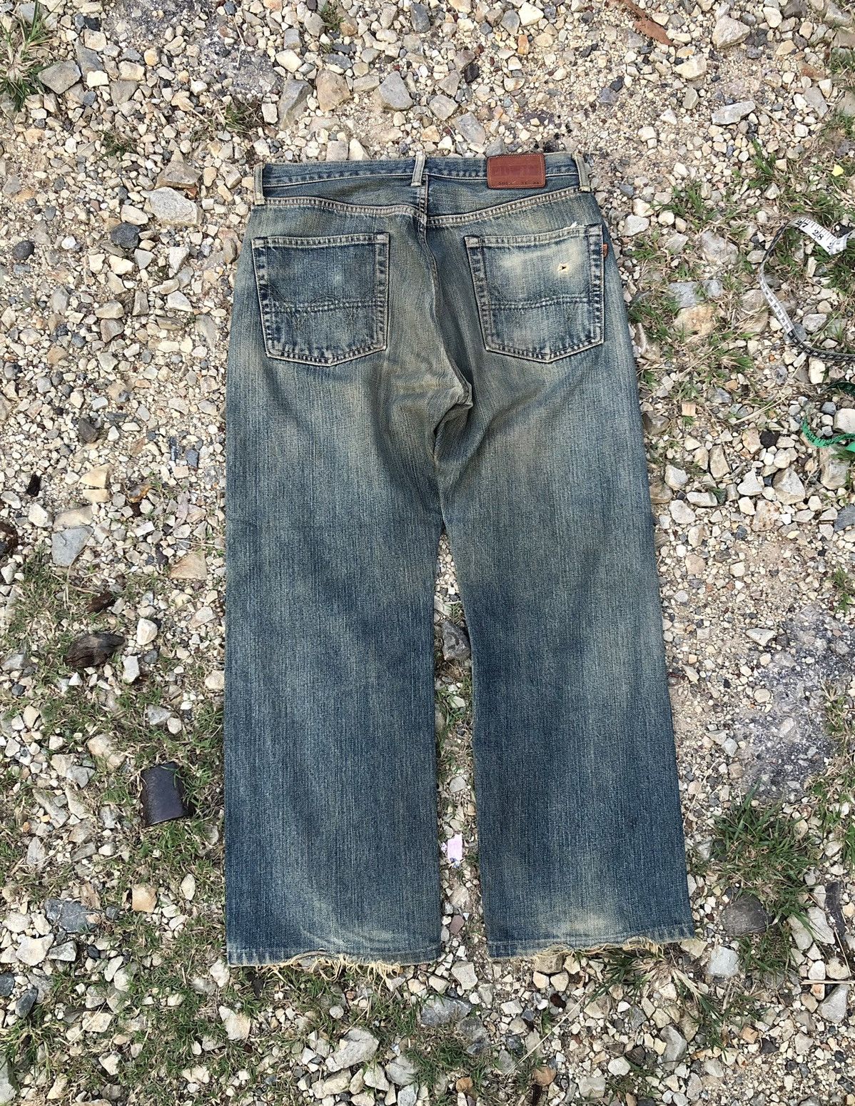Edwin WIDE LEG RUSTY DISTRESSED SELVEDGE DENIM Size US 32 / EU 48 - 2 Thumbnail