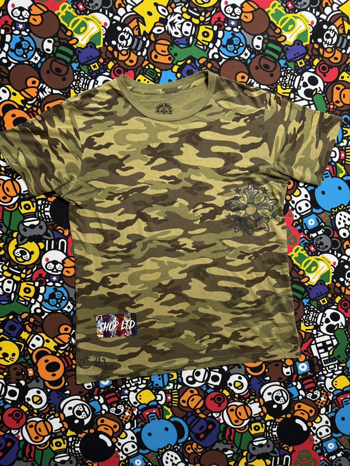 Chrome Hearts Chrome Hearts Camo Multi Star Logo Tee Size US S / EU 44-46 / 1 - 3 Thumbnail
