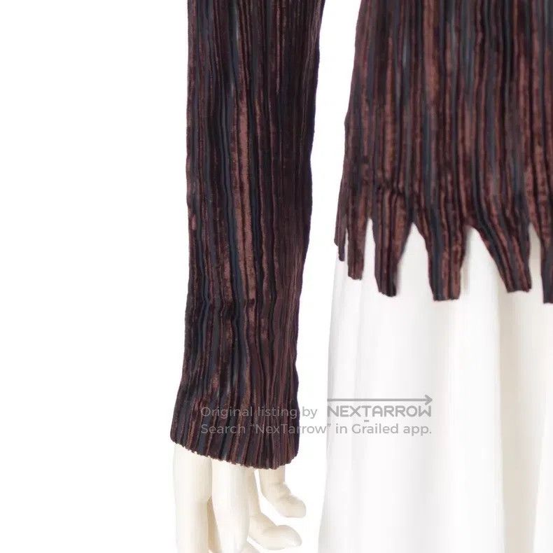 Issey Miyake Issey Miyake Brown Long Sleeve Top Size L / US 10 / IT 46 - 4 Thumbnail