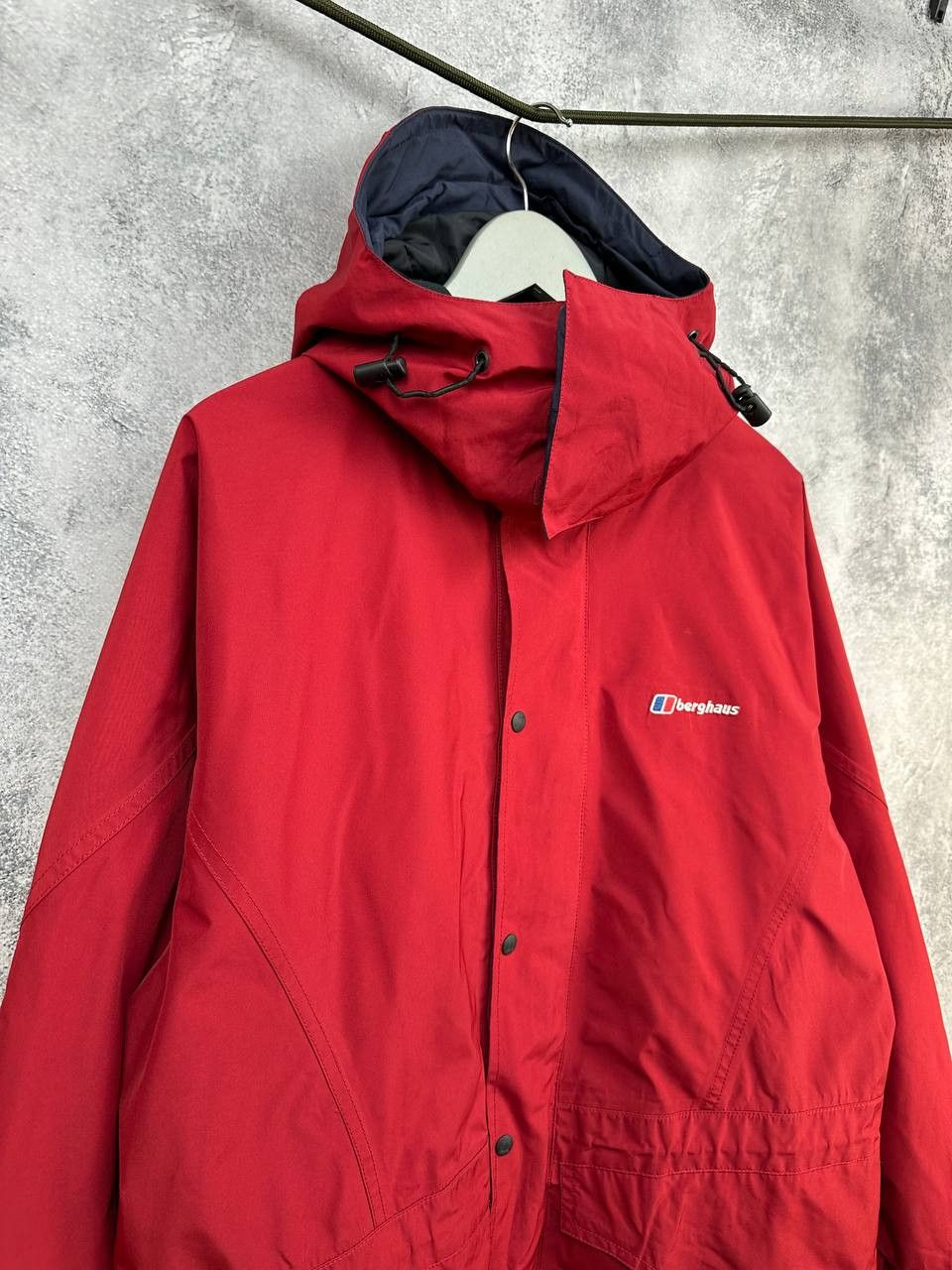 Berghaus Berghaus Gore-Tex Hooded Outdoor Jacket Red Waterproof Size XL / US 12-14 / IT 48-50 - 3 Thumbnail